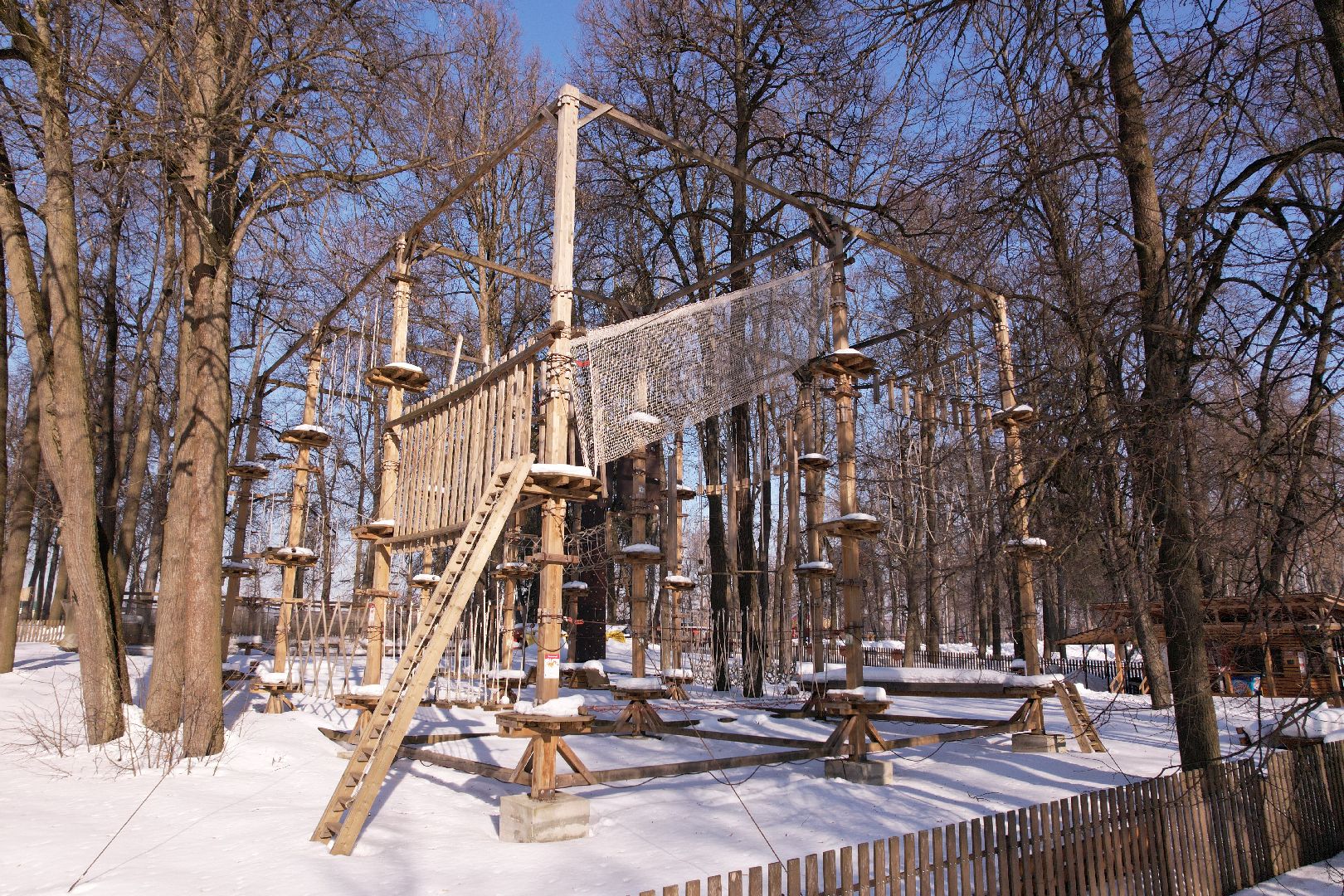 видео с коптера, парк, пруды,