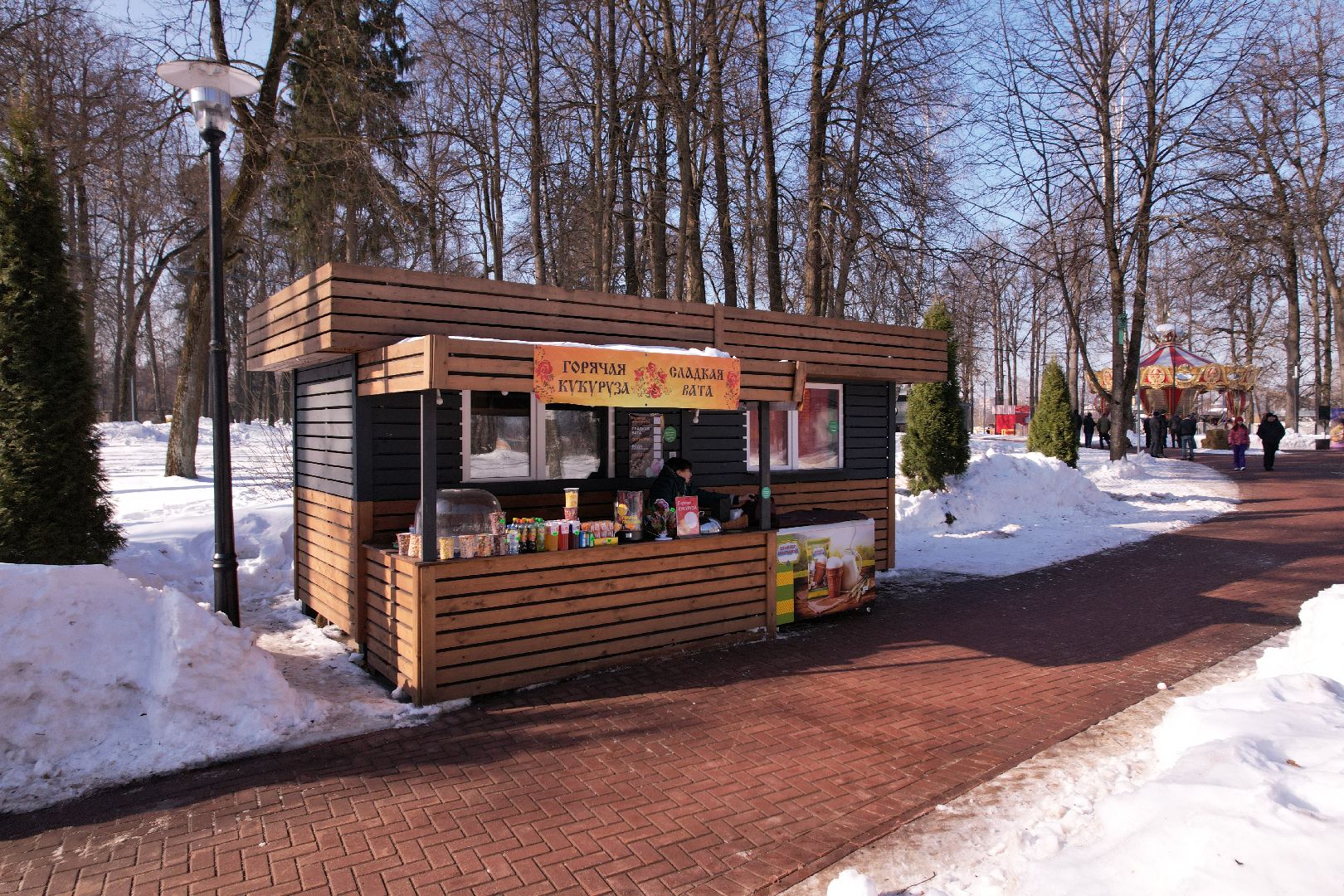 видео с коптера, парк, пруды,