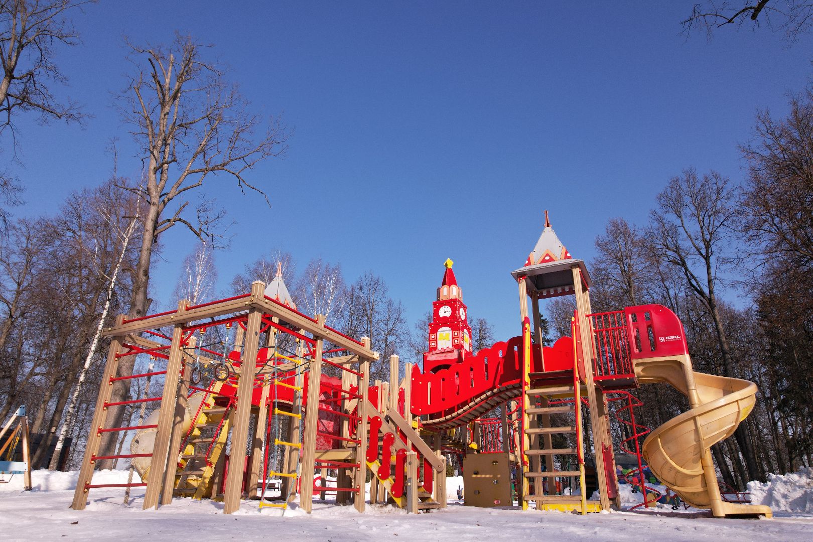 видео с коптера, парк, пруды,