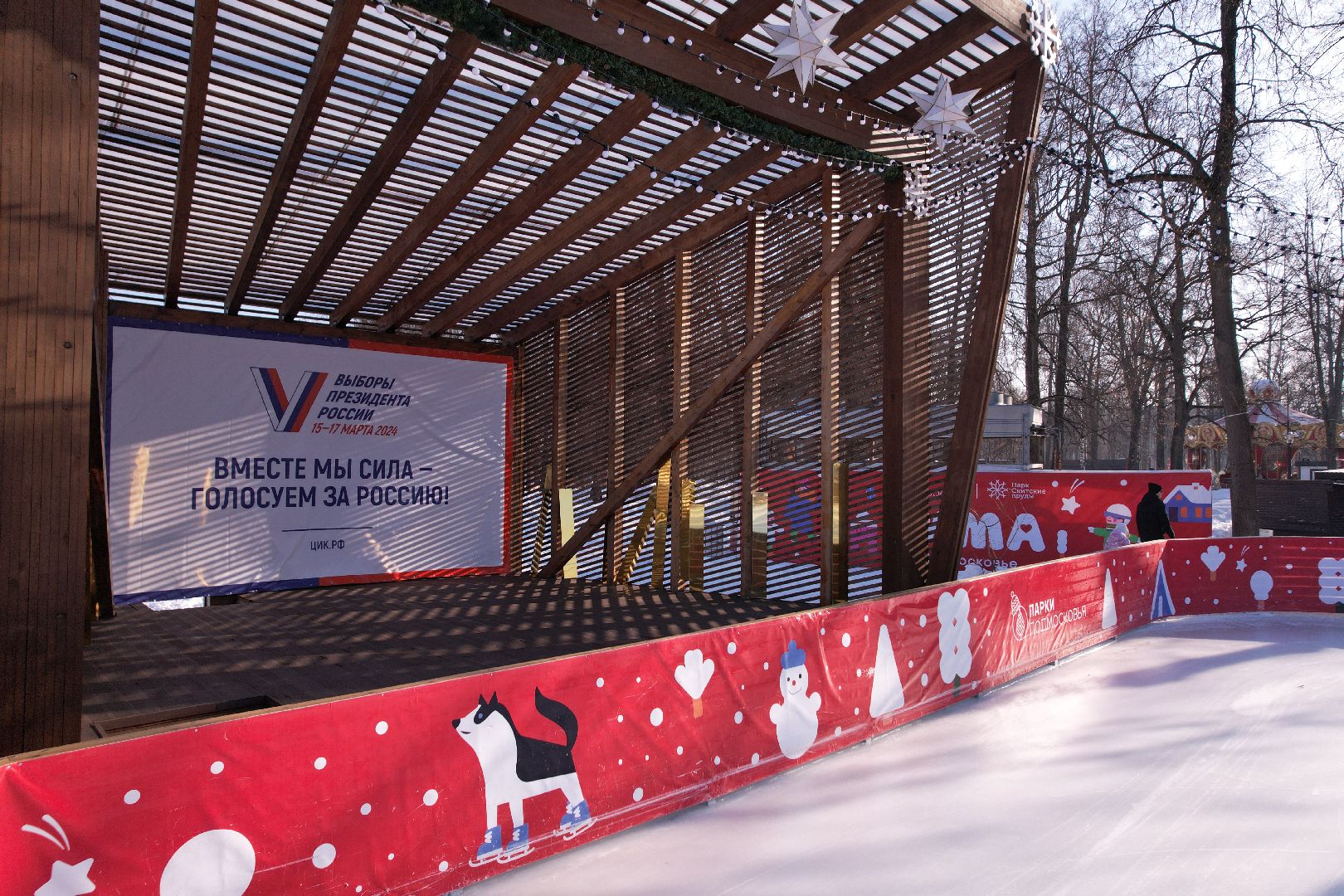 видео с коптера, парк, пруды,