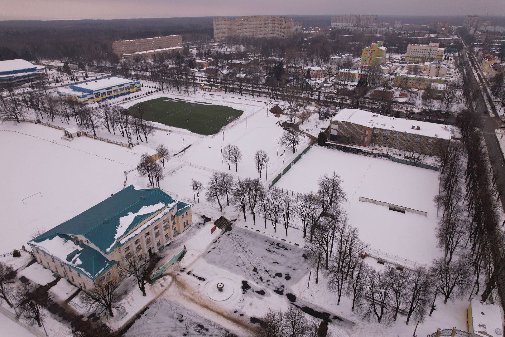 видео с коптера, ремонт, спорт, бассейн,