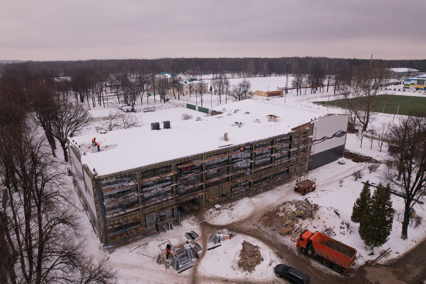 видео с коптера, ремонт, спорт, бассейн,