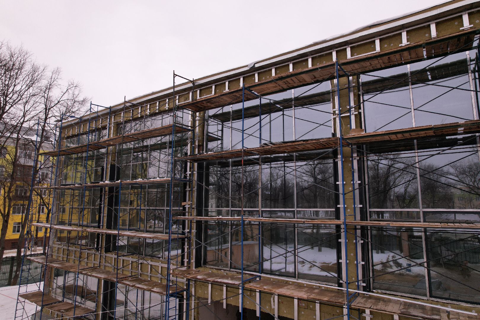 видео с коптера, ремонт, спорт, бассейн,