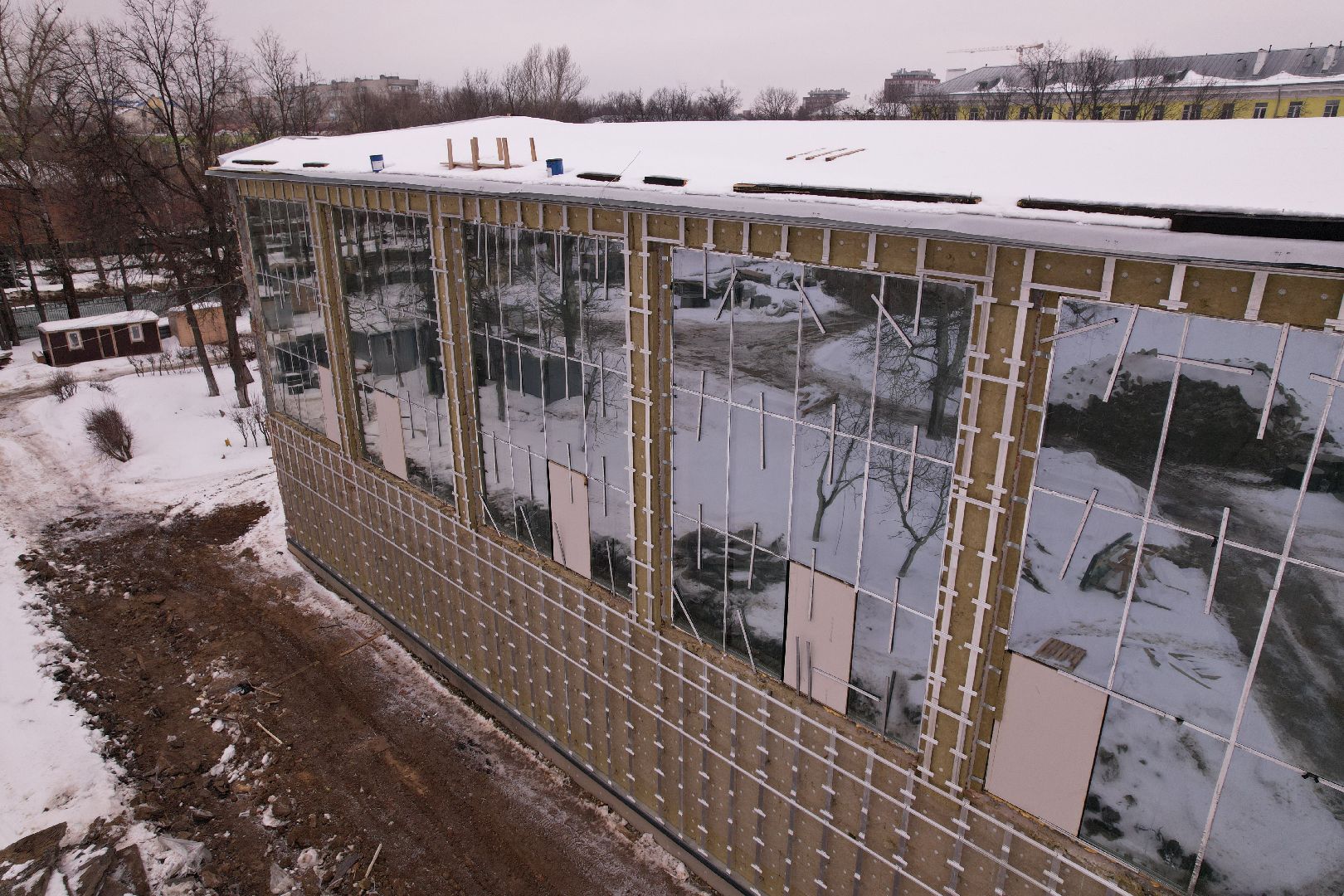 видео с коптера, ремонт, спорт, бассейн,