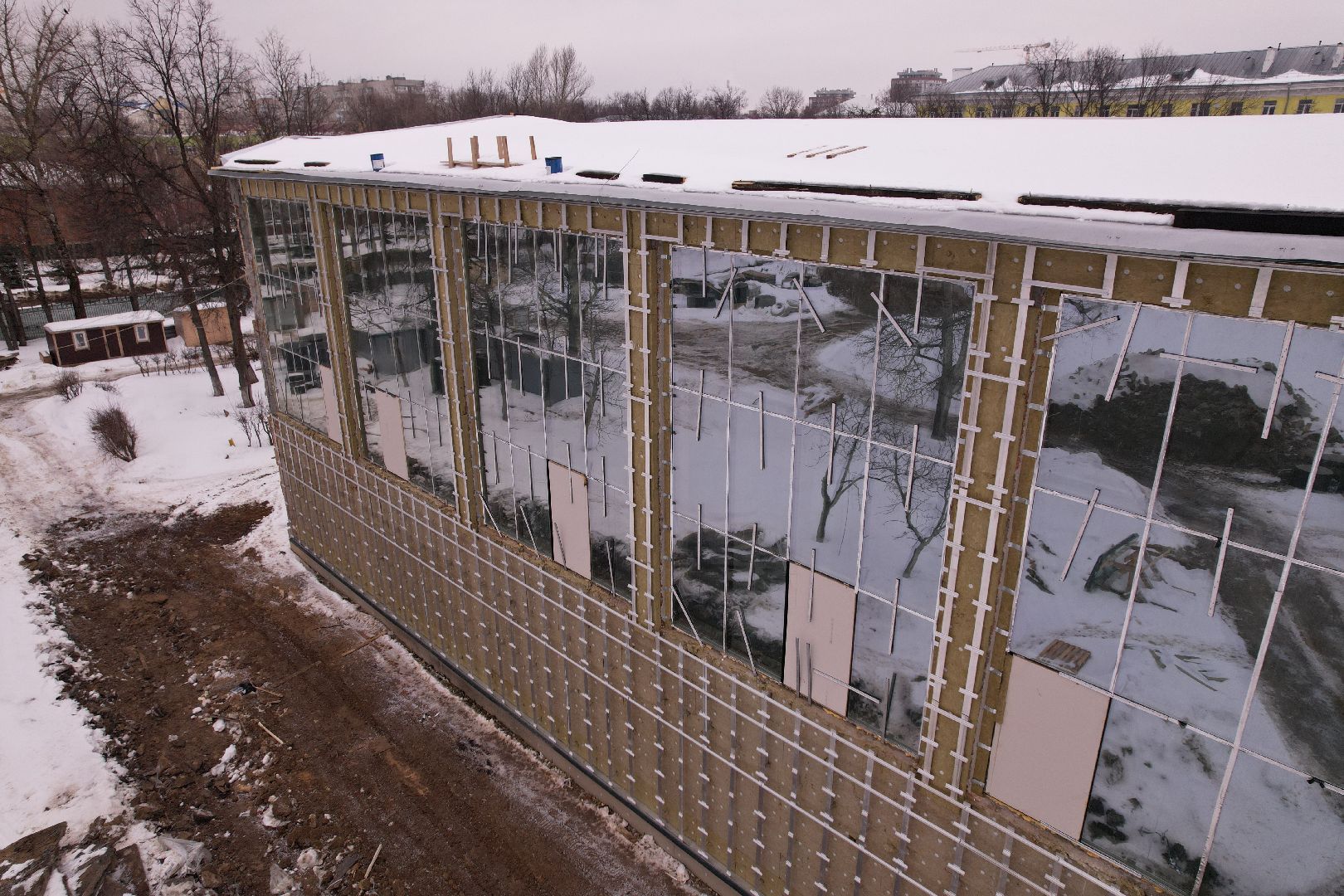 видео с коптера, ремонт, спорт, бассейн,