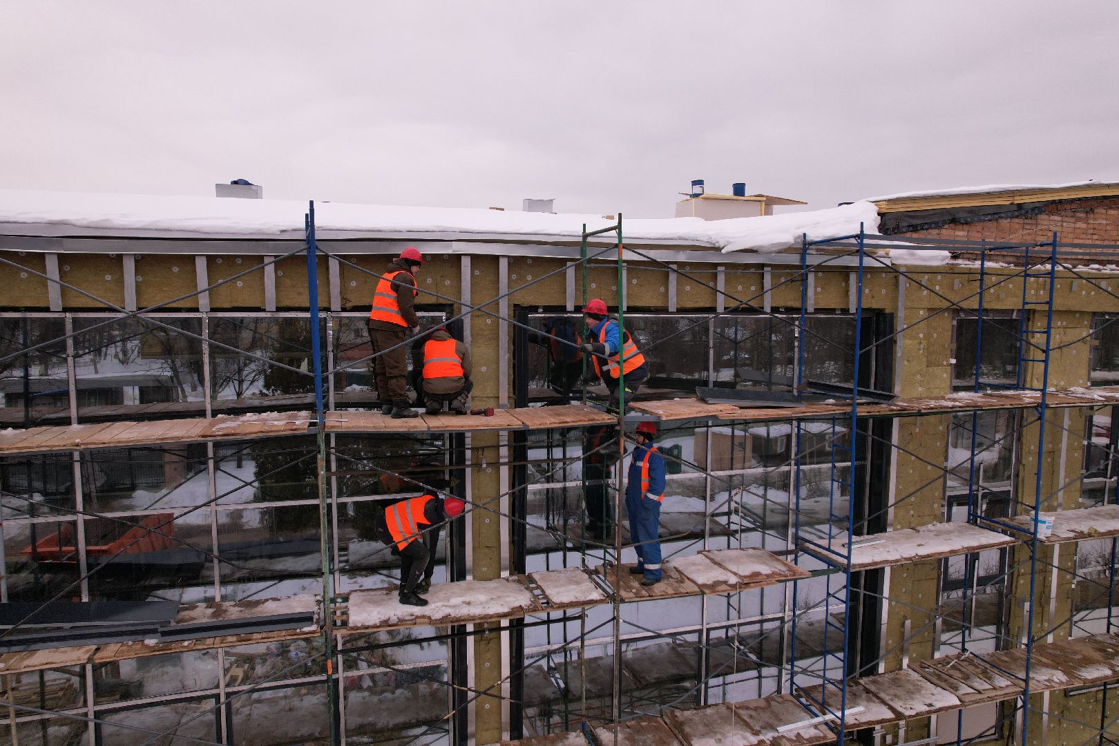 видео с коптера, ремонт, спорт, бассейн,