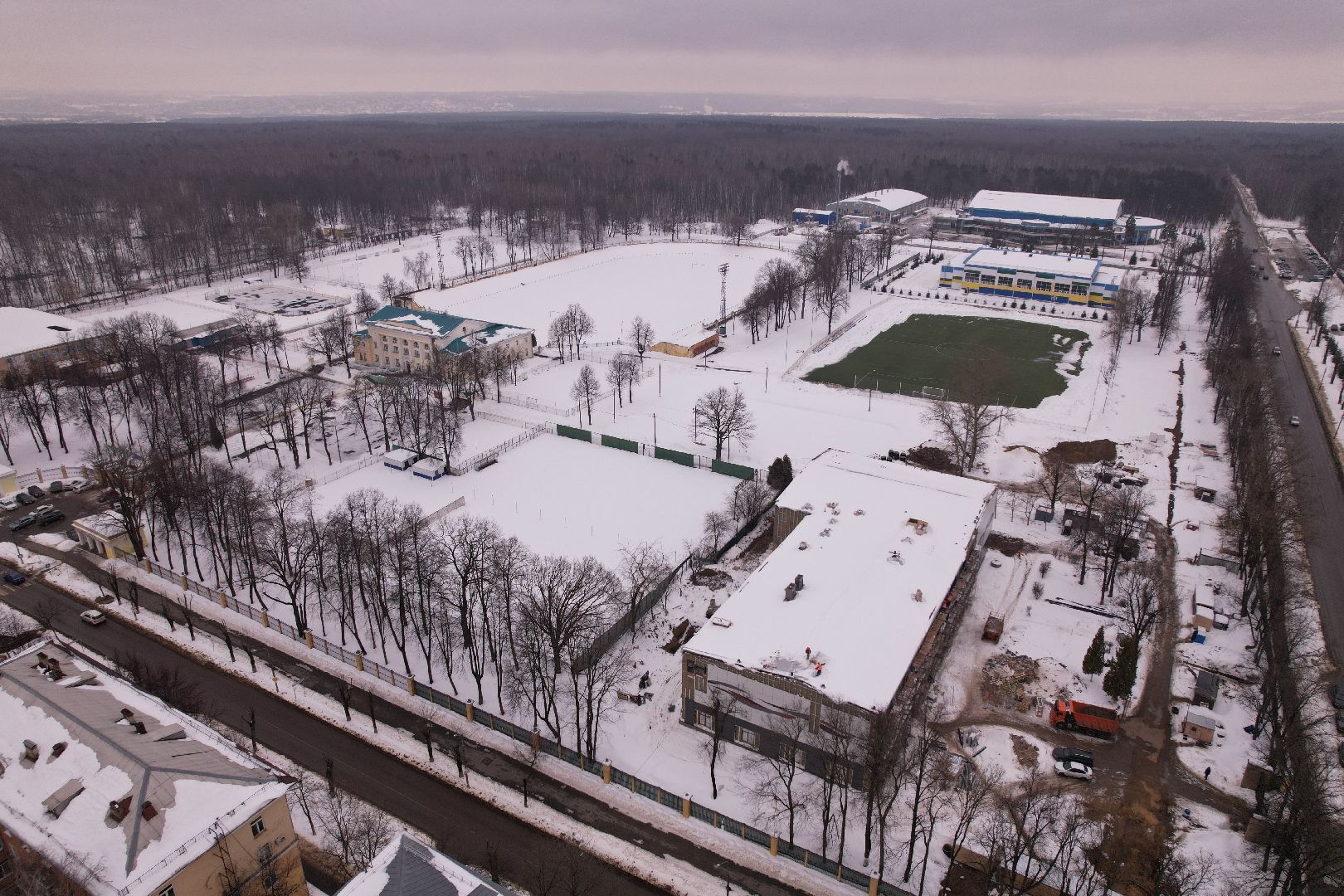 видео с коптера, ремонт, спорт, бассейн,