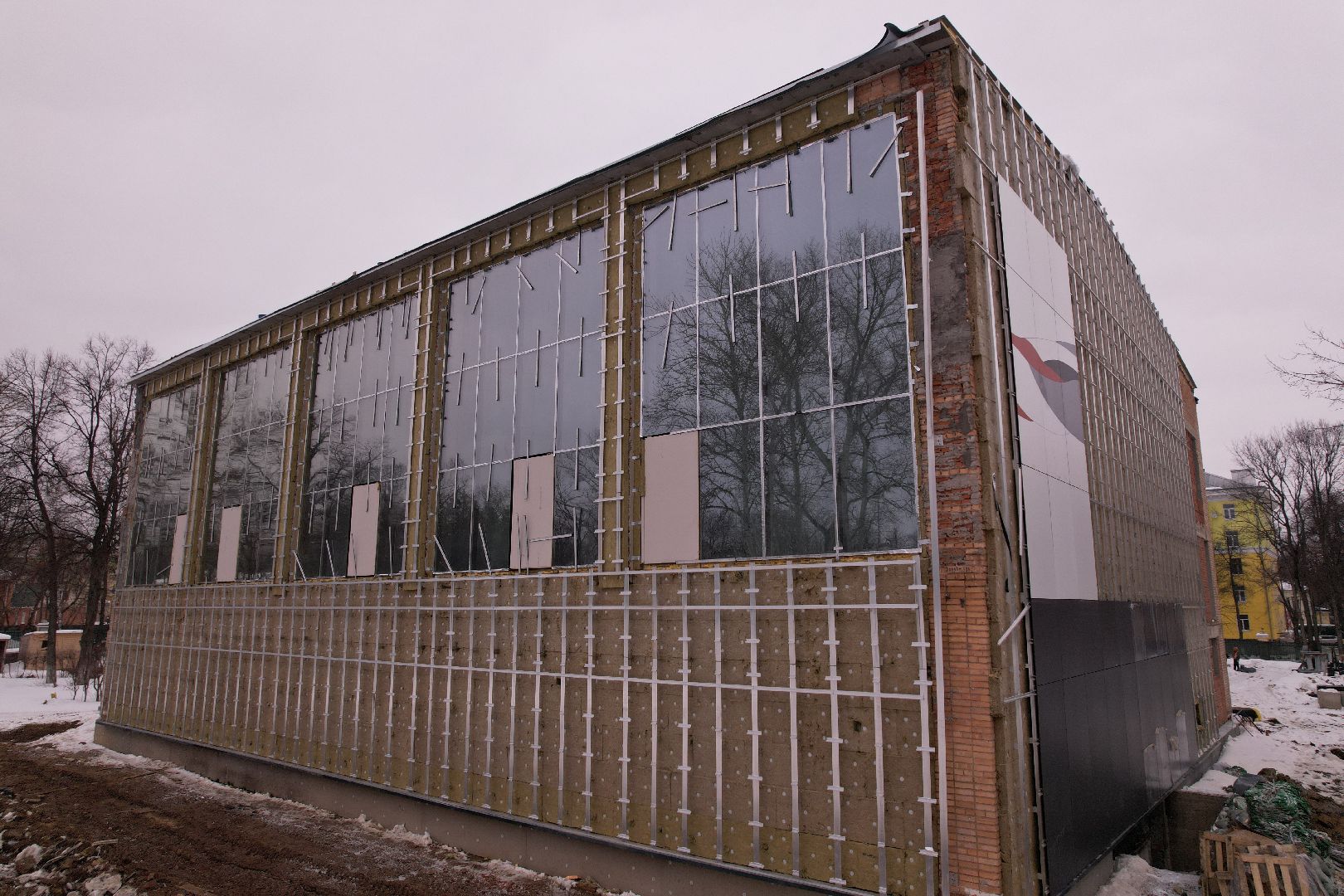 видео с коптера, ремонт, спорт, бассейн,