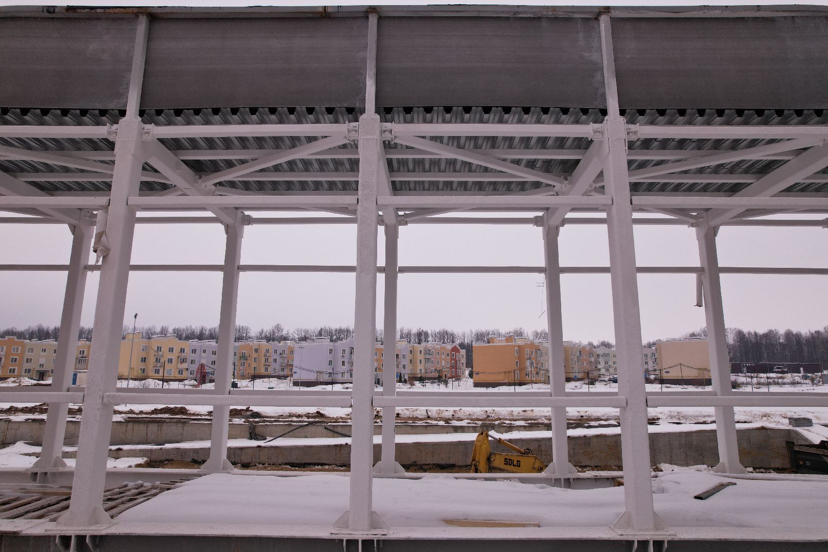 видео с коптера, фасад, школа, ступино,