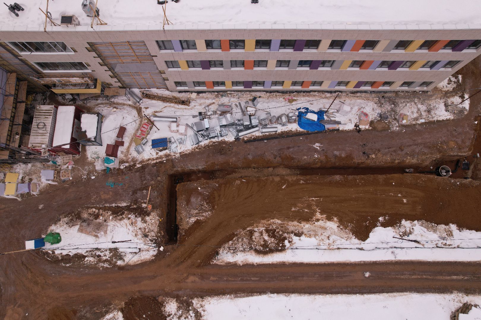 видео с коптера, фасад, школа, ступино,