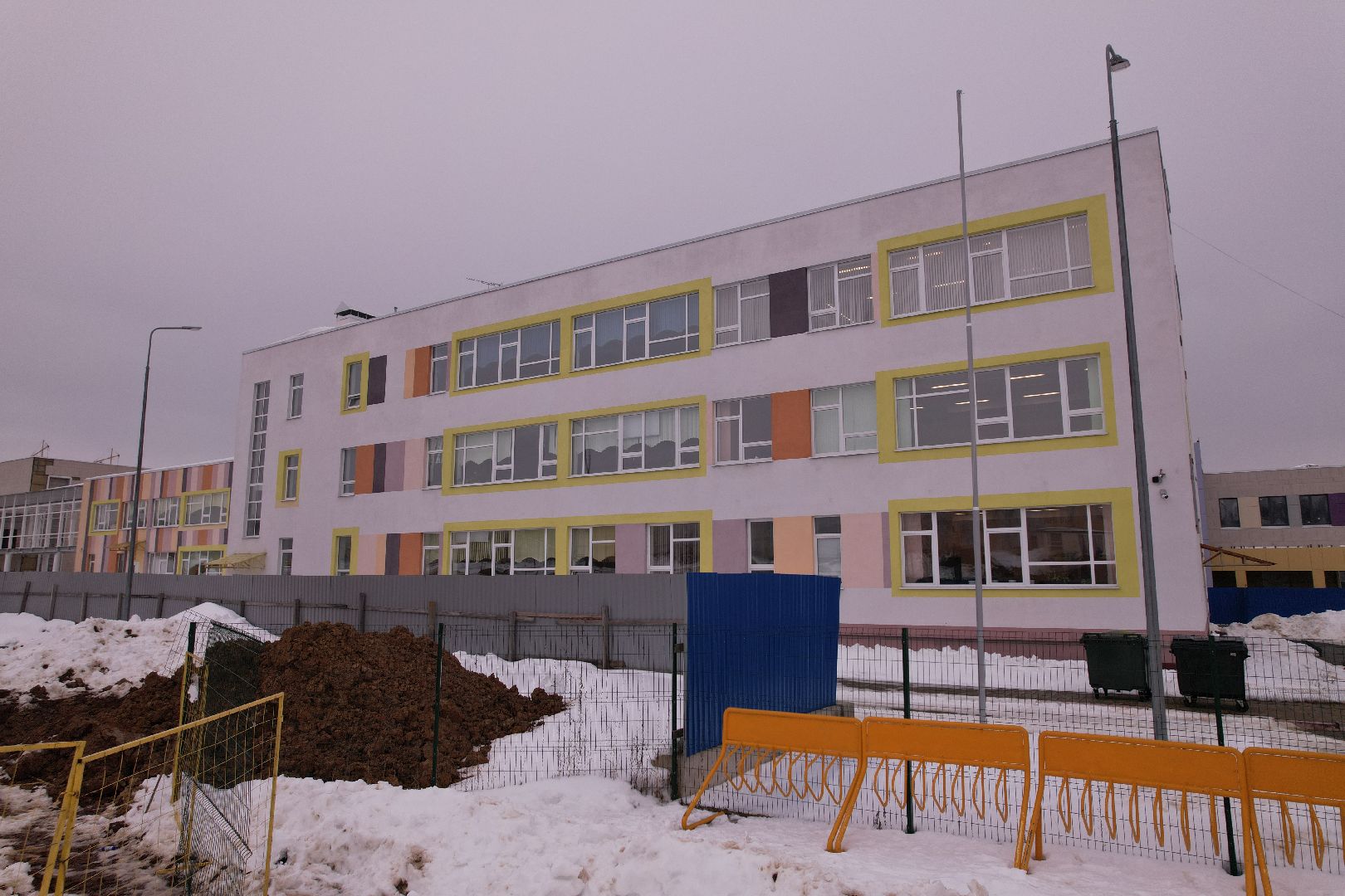 видео с коптера, фасад, школа, ступино,