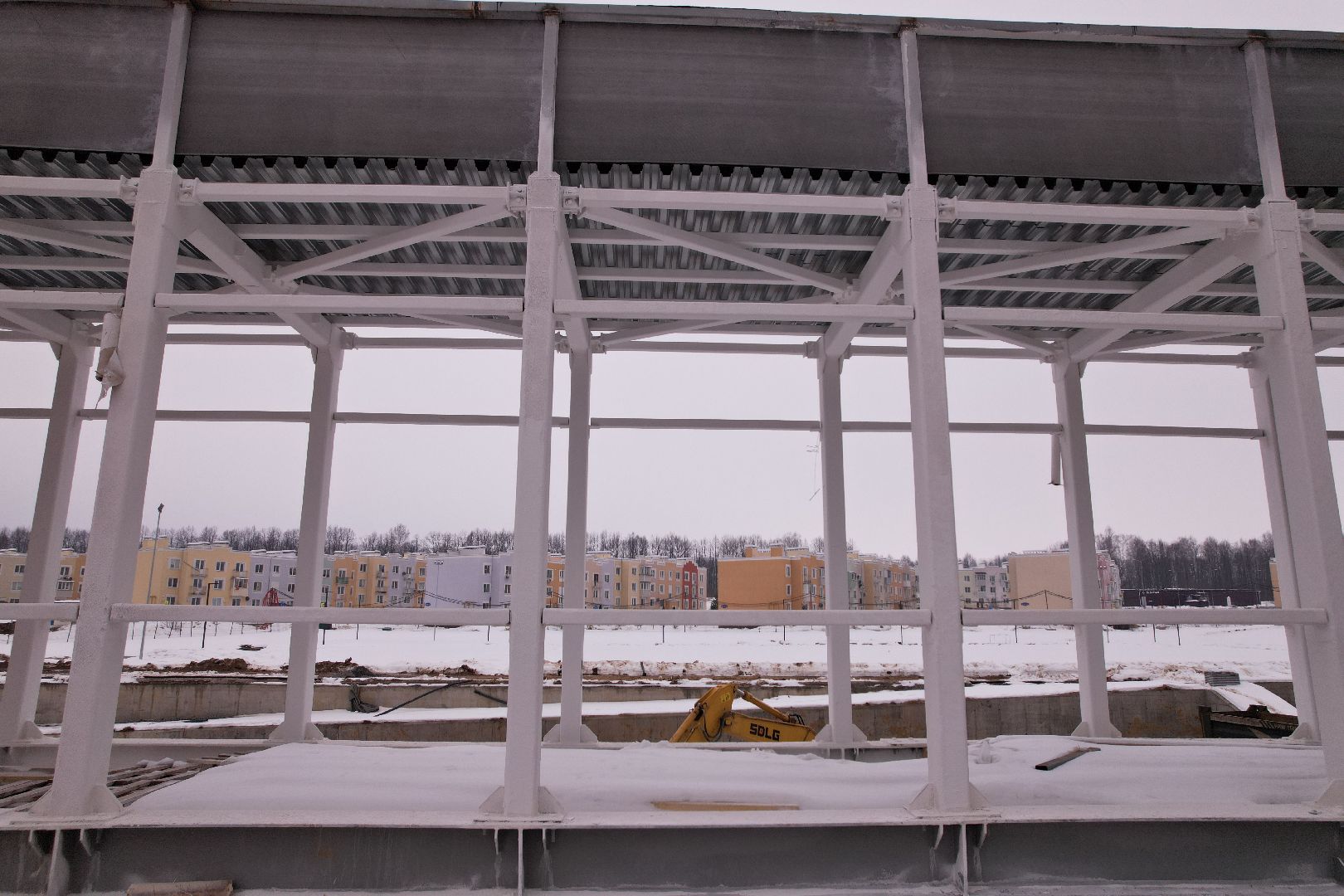 видео с коптера, фасад, школа, ступино,