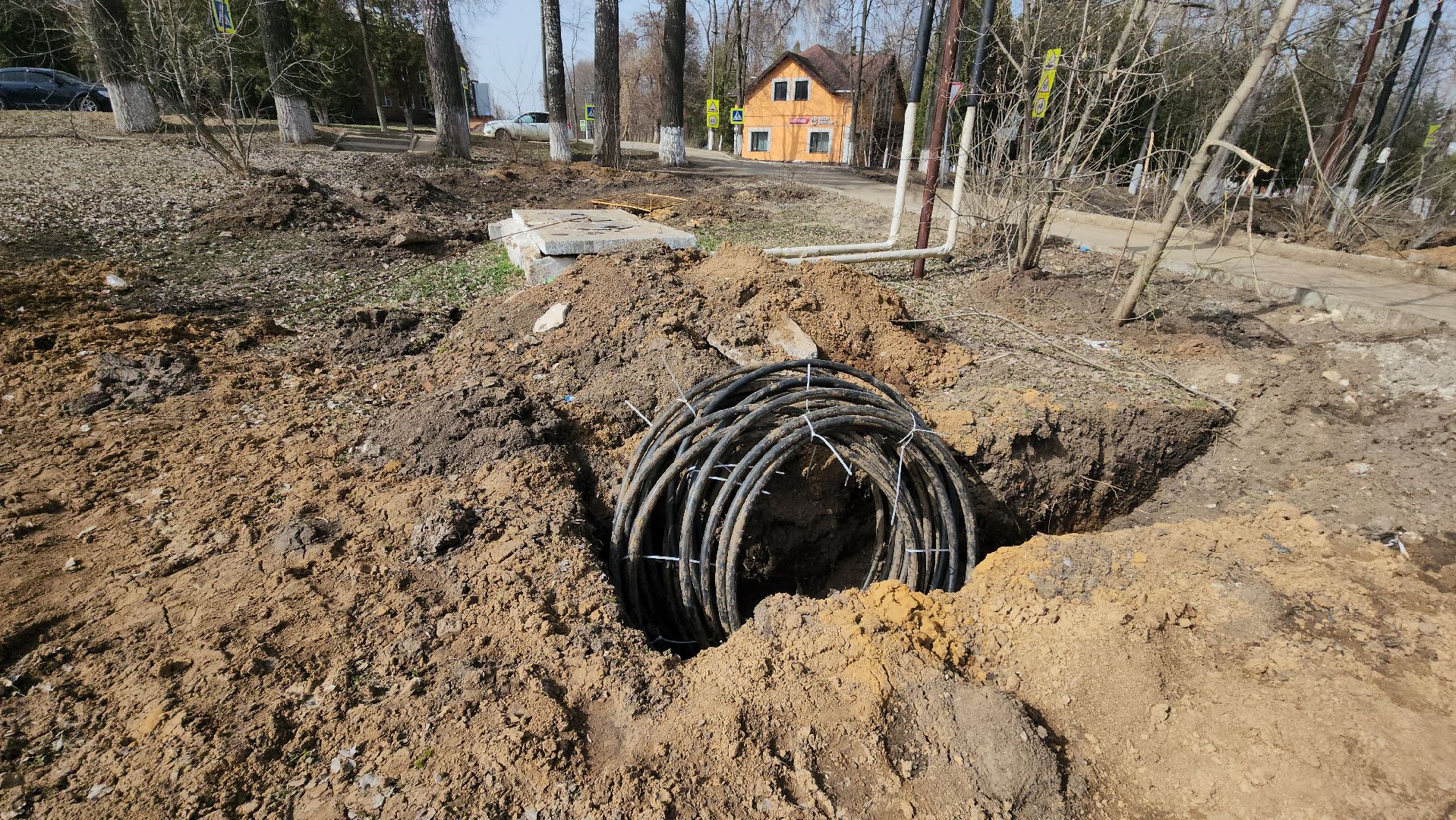 кашира, советский проспект, прокладка кабеля, новая схема электроснабжения, распределительная подстанция, 6 кВ, каширская грэс,