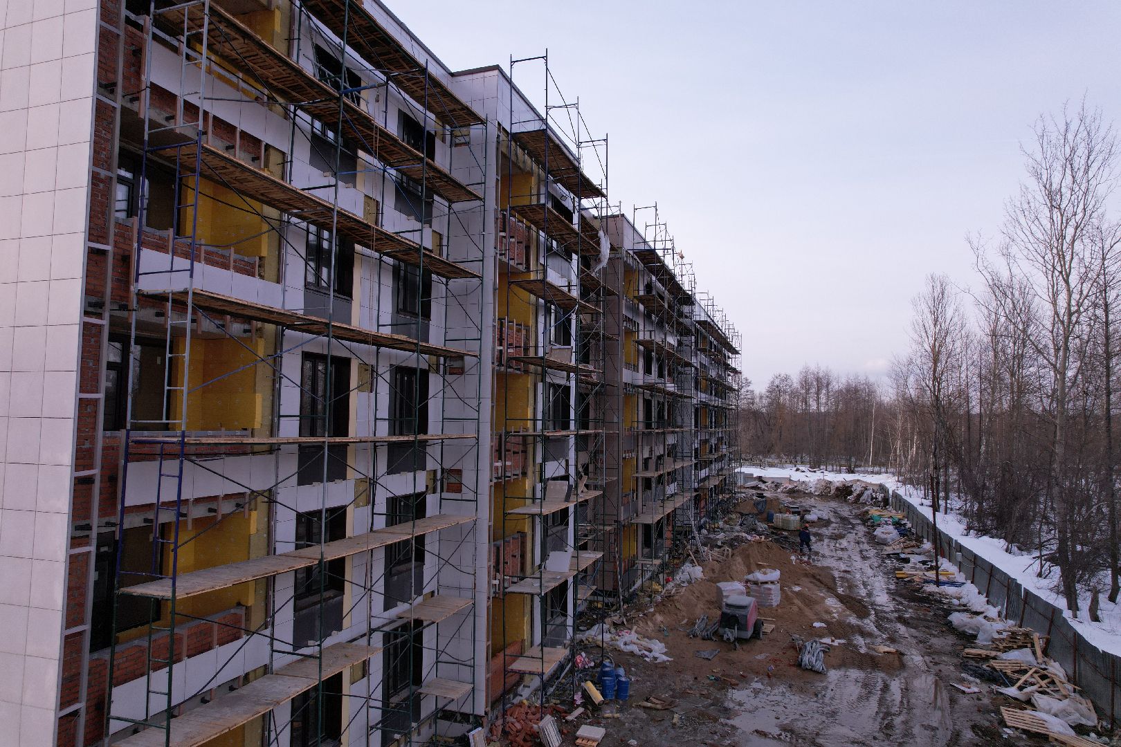 видео с коптера, дом, жилье,