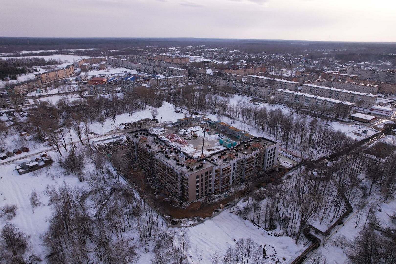 видео с коптера, дом, жилье,