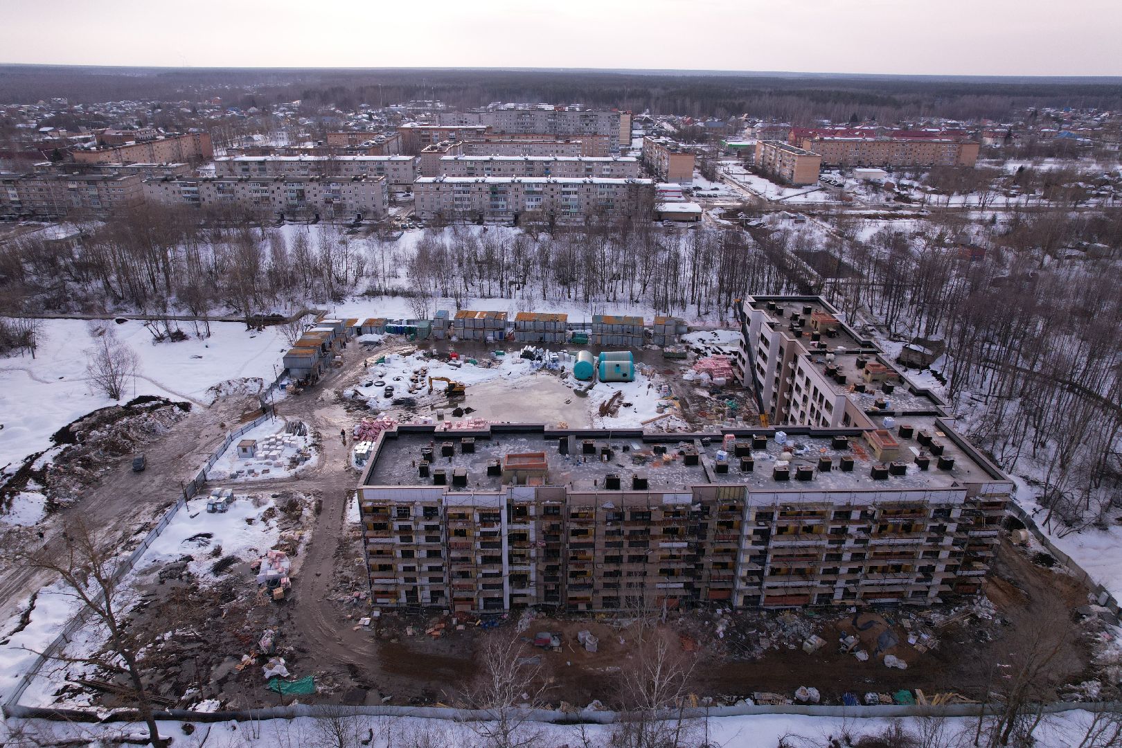 видео с коптера, дом, жилье,