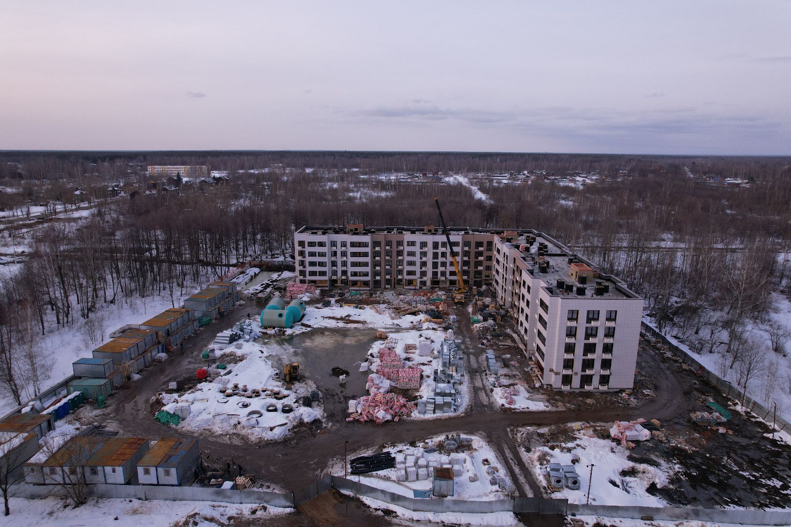 видео с коптера, дом, жилье,