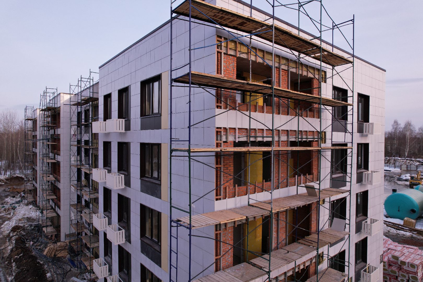 видео с коптера, дом, жилье,