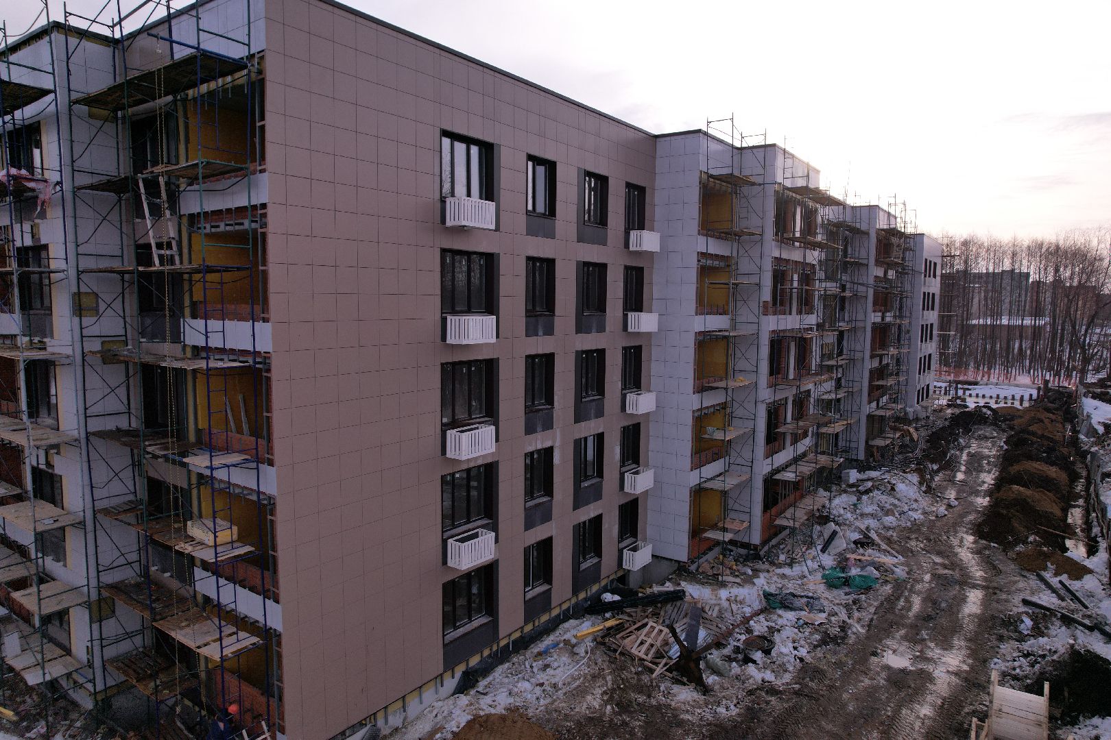 видео с коптера, дом, жилье,