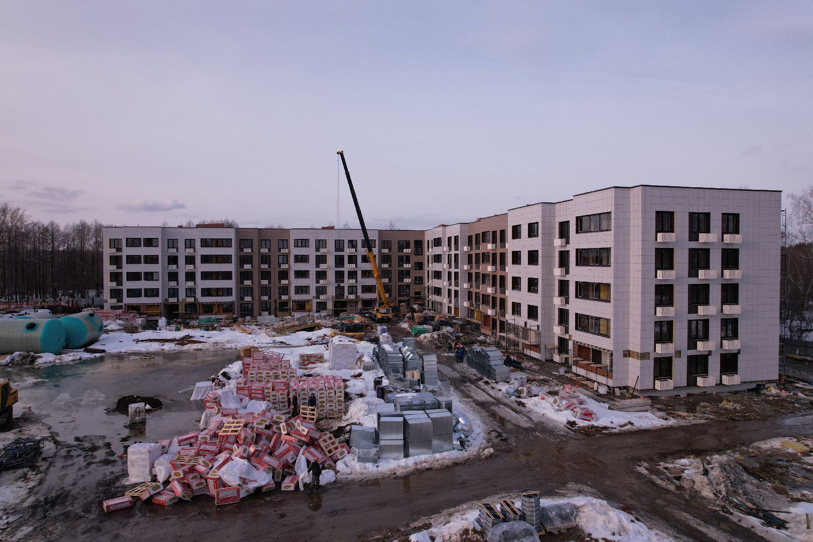 видео с коптера, дом, жилье,