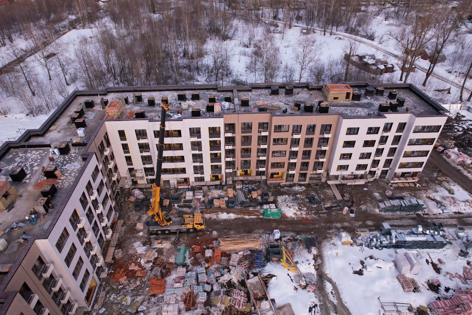 видео с коптера, дом, жилье,