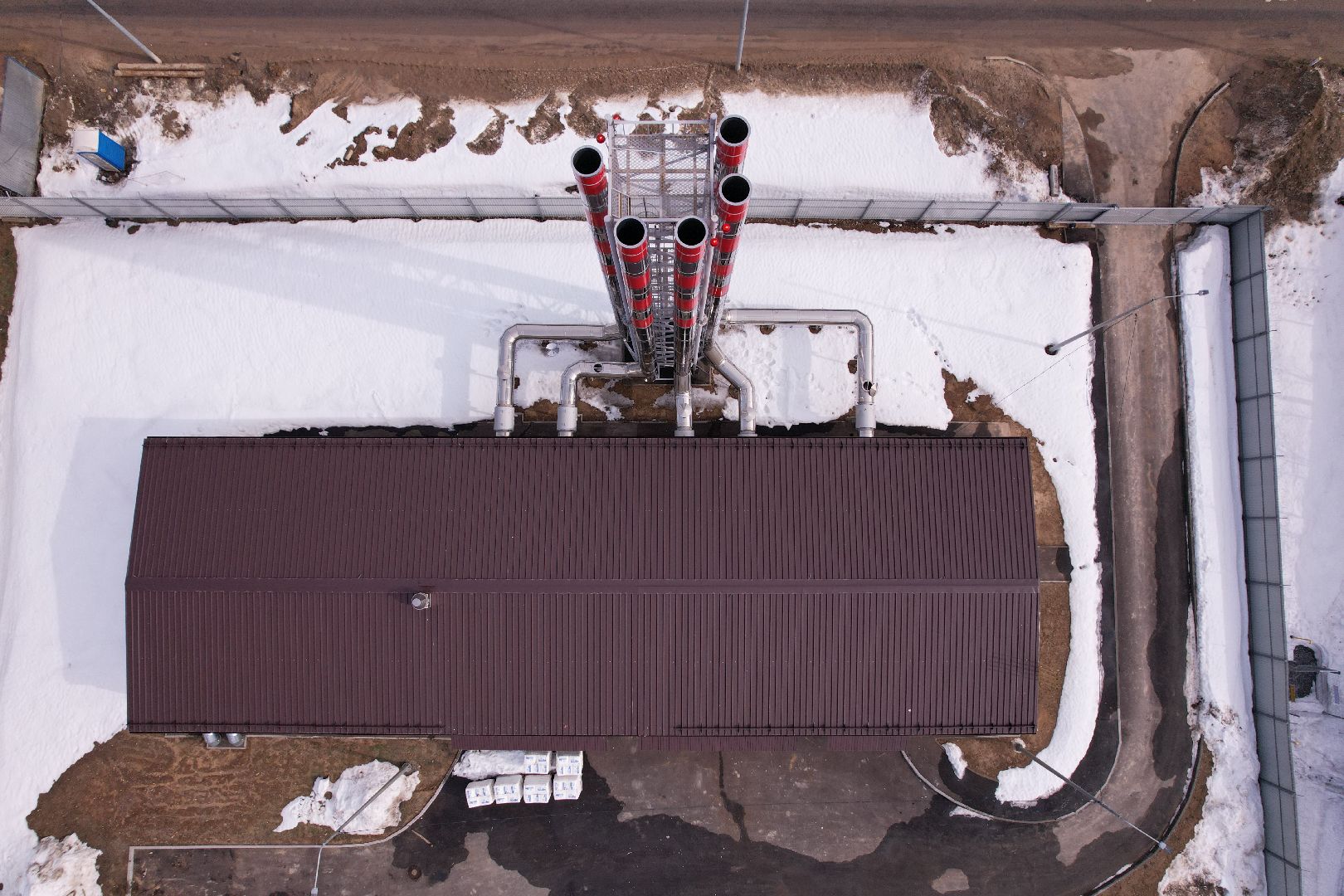 видео с коптера, котельная, жкх,