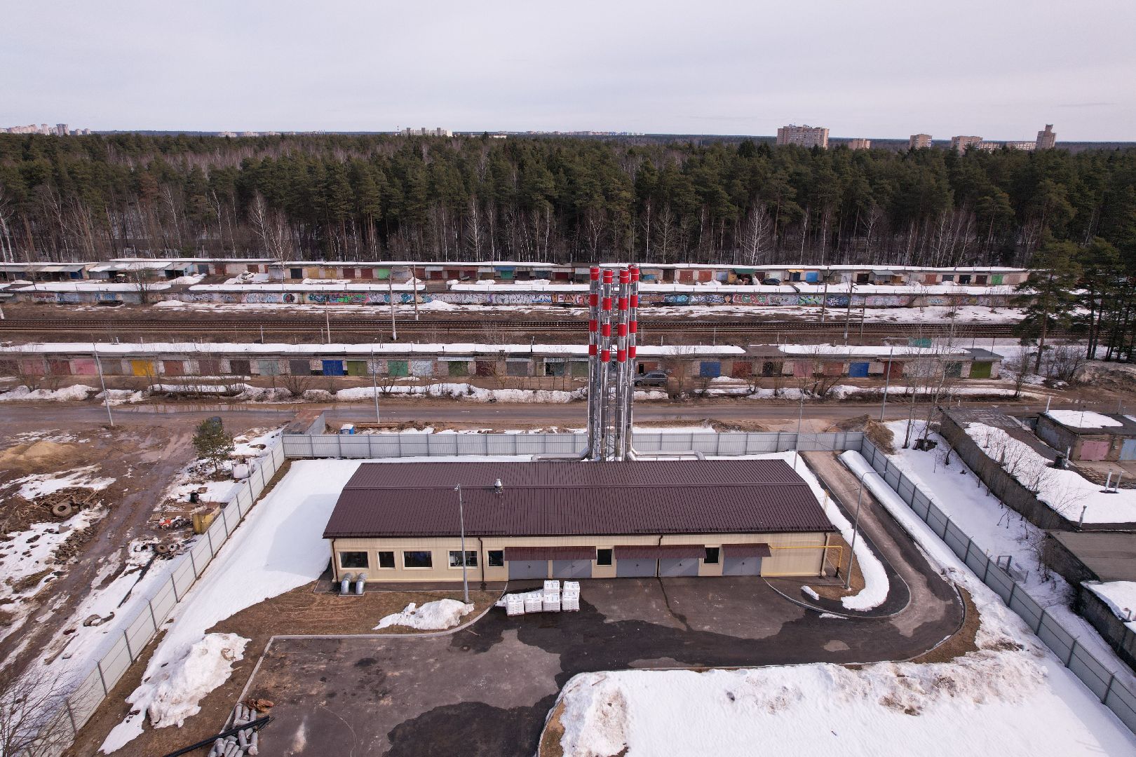 видео с коптера, котельная, жкх,