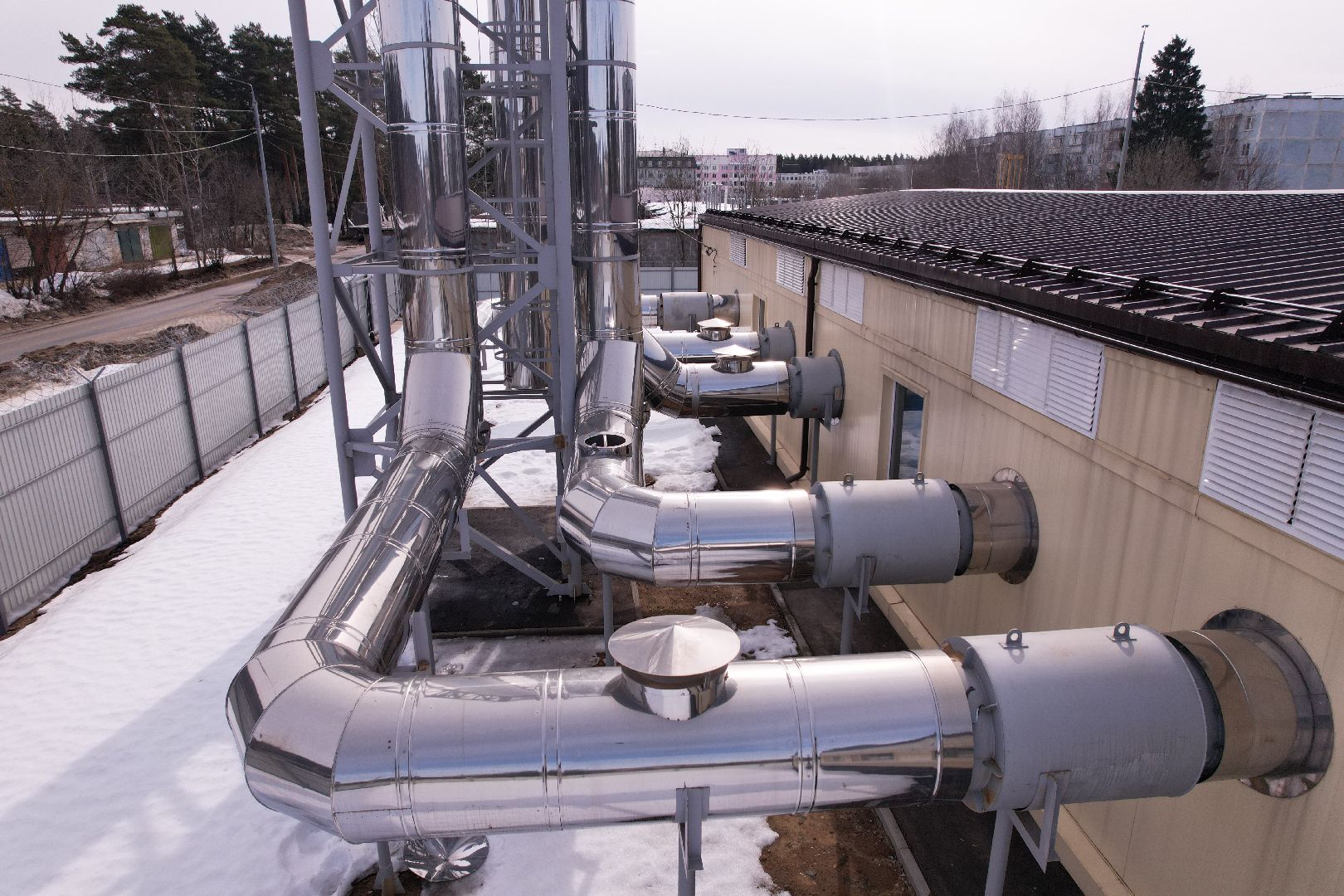 видео с коптера, котельная, жкх,