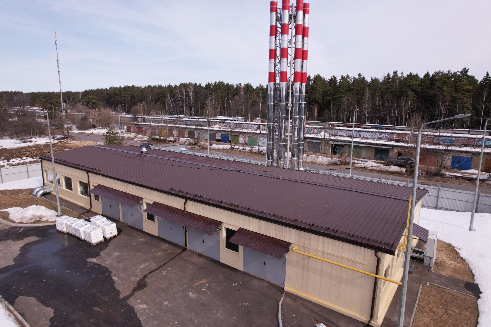 видео с коптера, котельная, жкх,