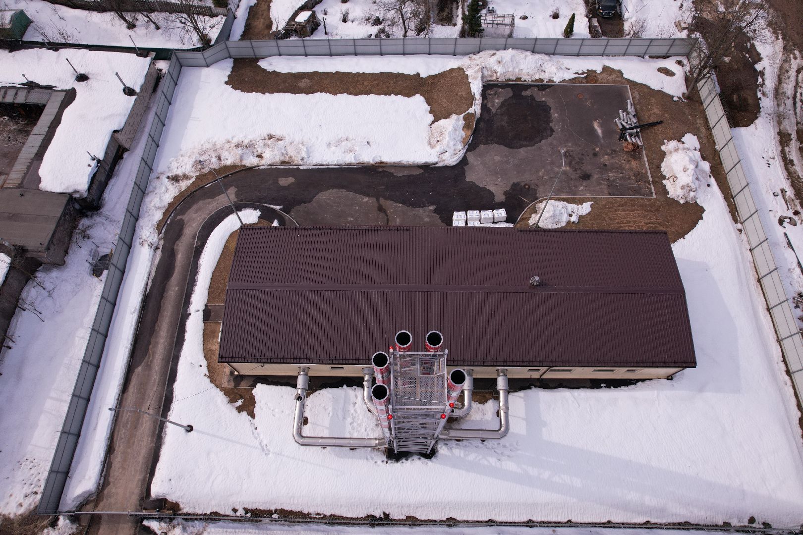 видео с коптера, котельная, жкх,