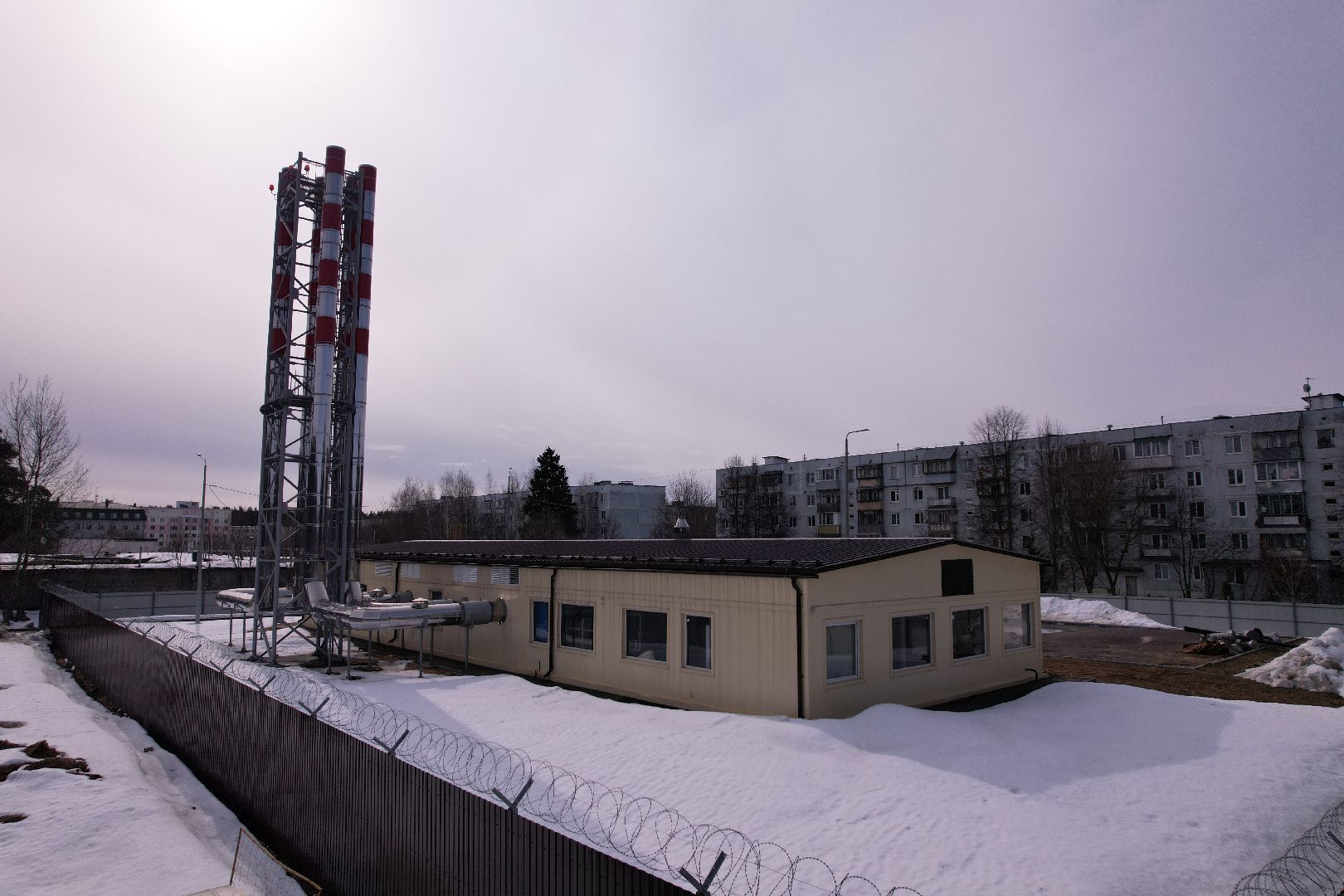 видео с коптера, котельная, жкх,