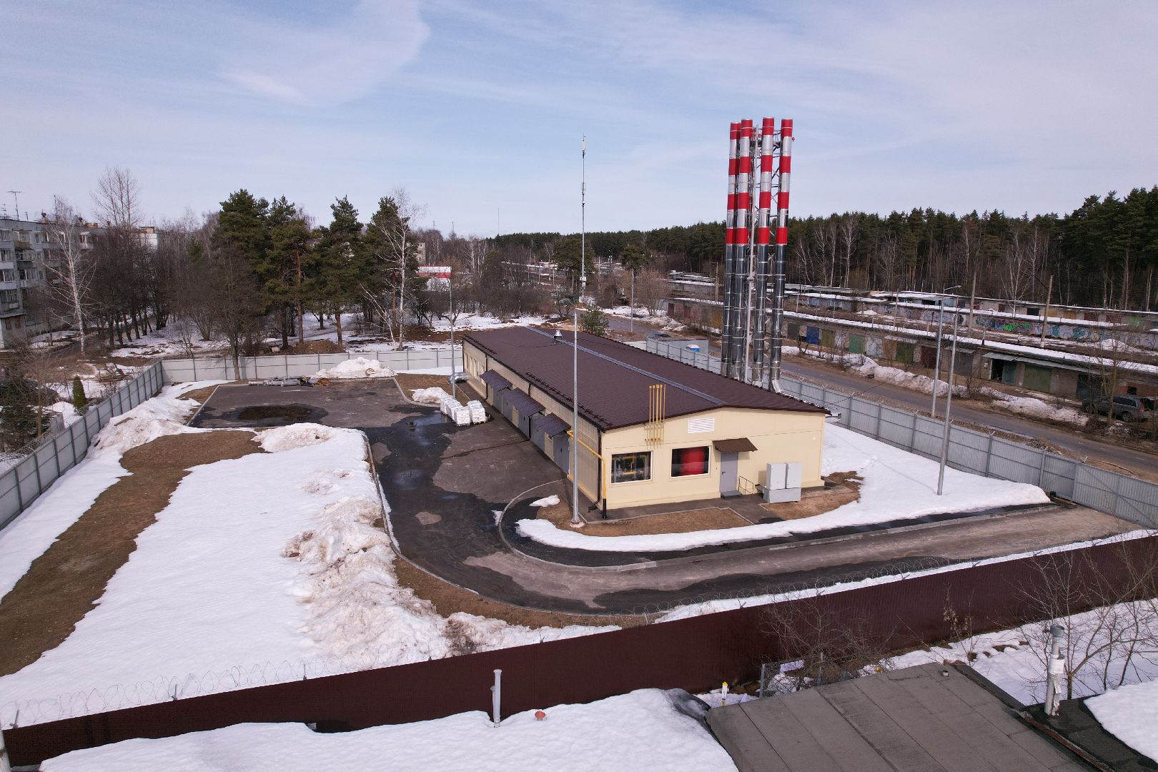 видео с коптера, котельная, жкх,