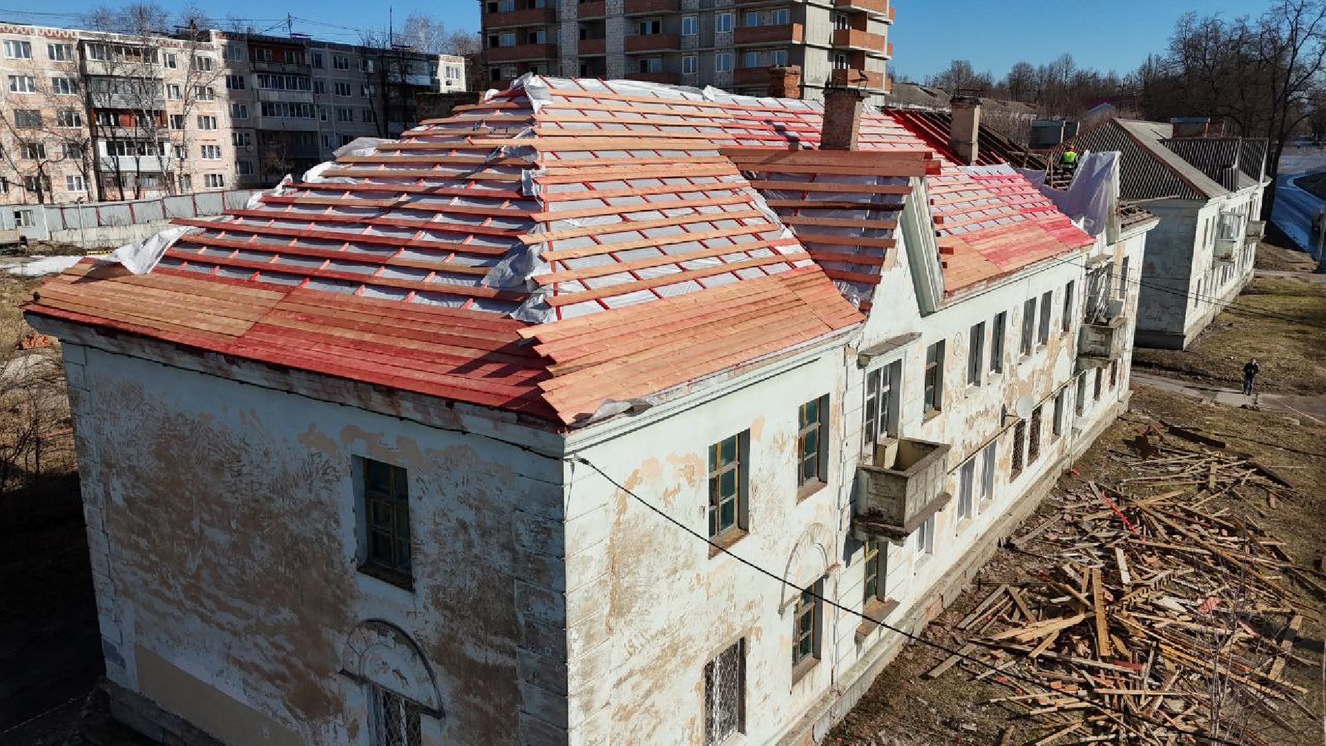 серпухов, подмосковье, ремонт кровли, улица химиков,