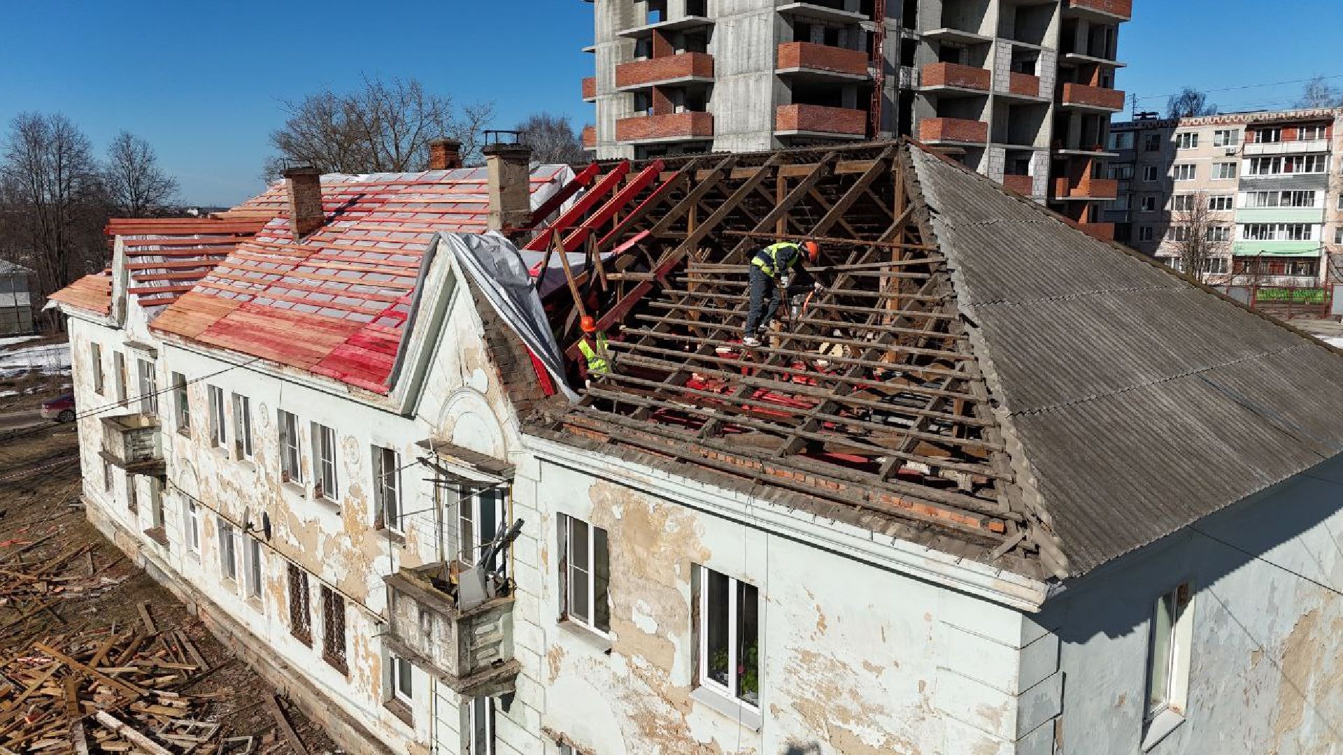 серпухов, подмосковье, ремонт кровли, улица химиков,