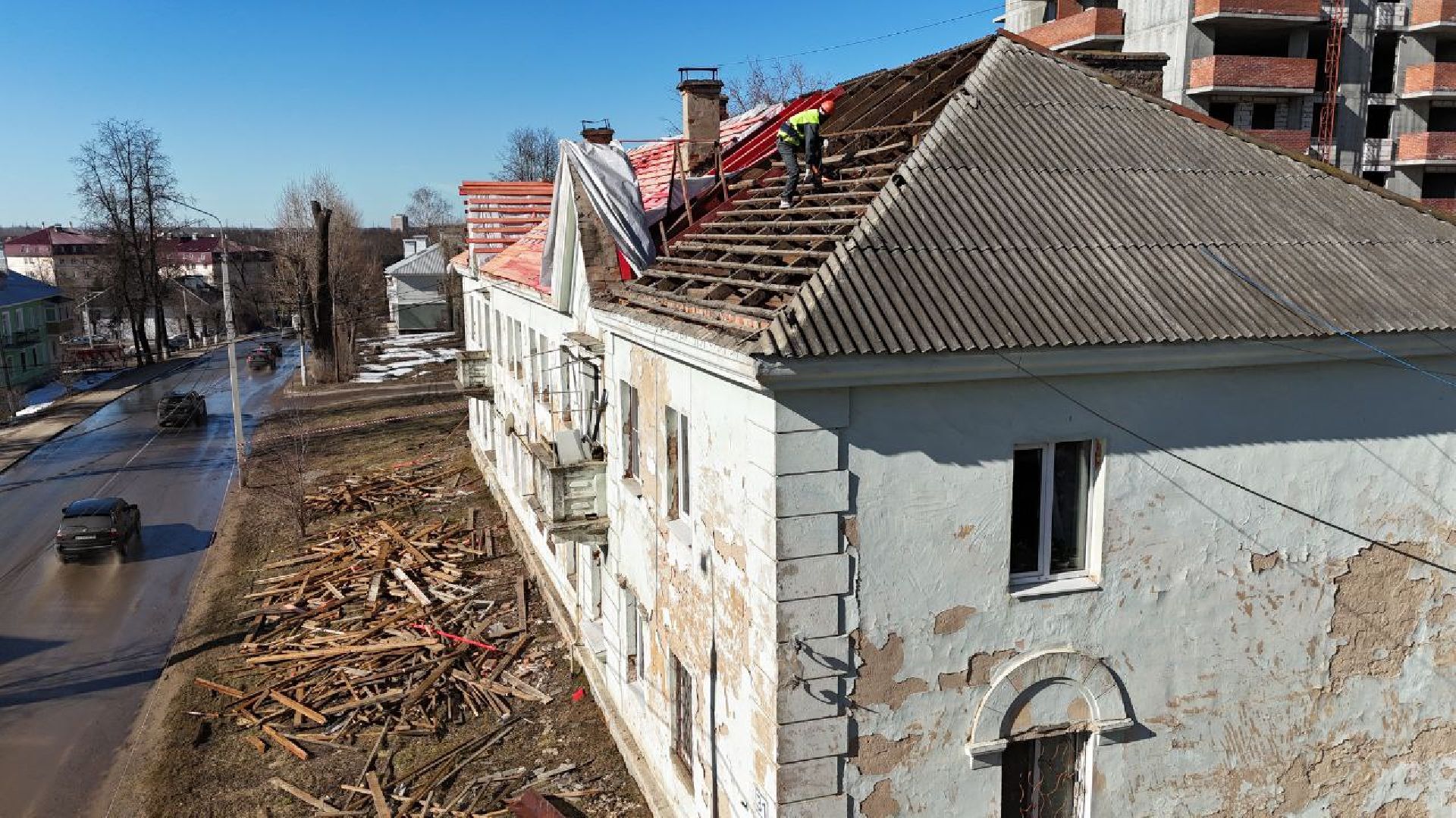 серпухов, подмосковье, ремонт кровли, улица химиков,