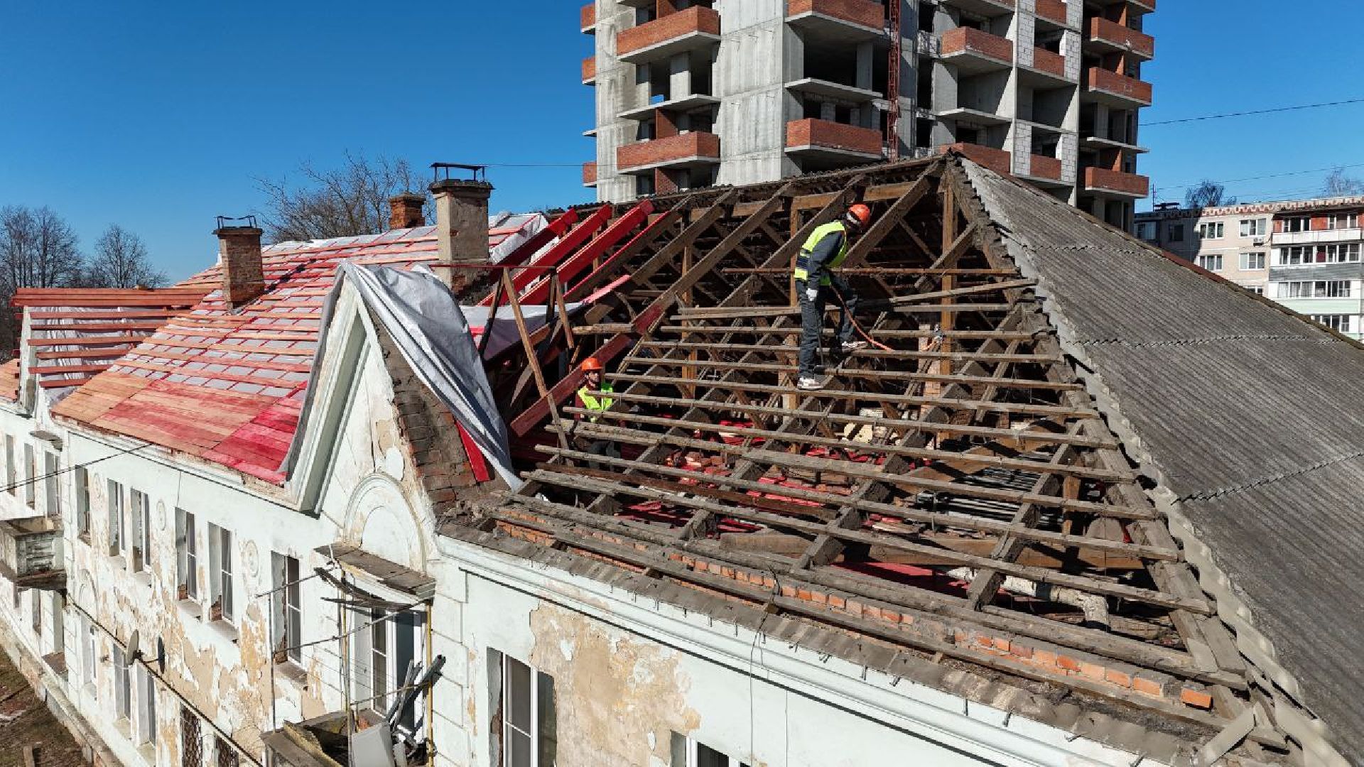 серпухов, подмосковье, ремонт кровли, улица химиков,