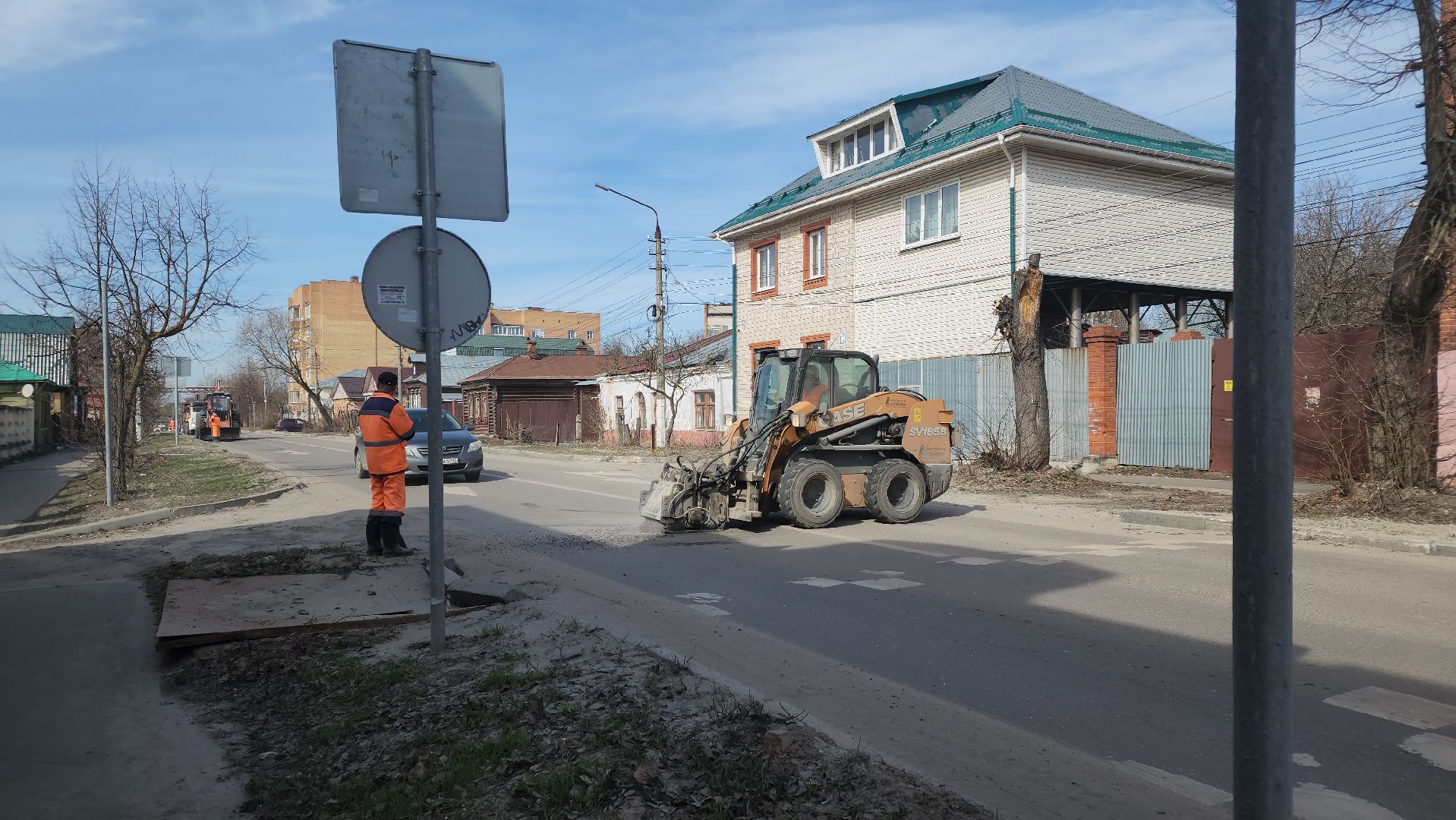егорьевск, улица Октябрьская, улица Александра Невского, ямочный ремонт, дороги автодор,