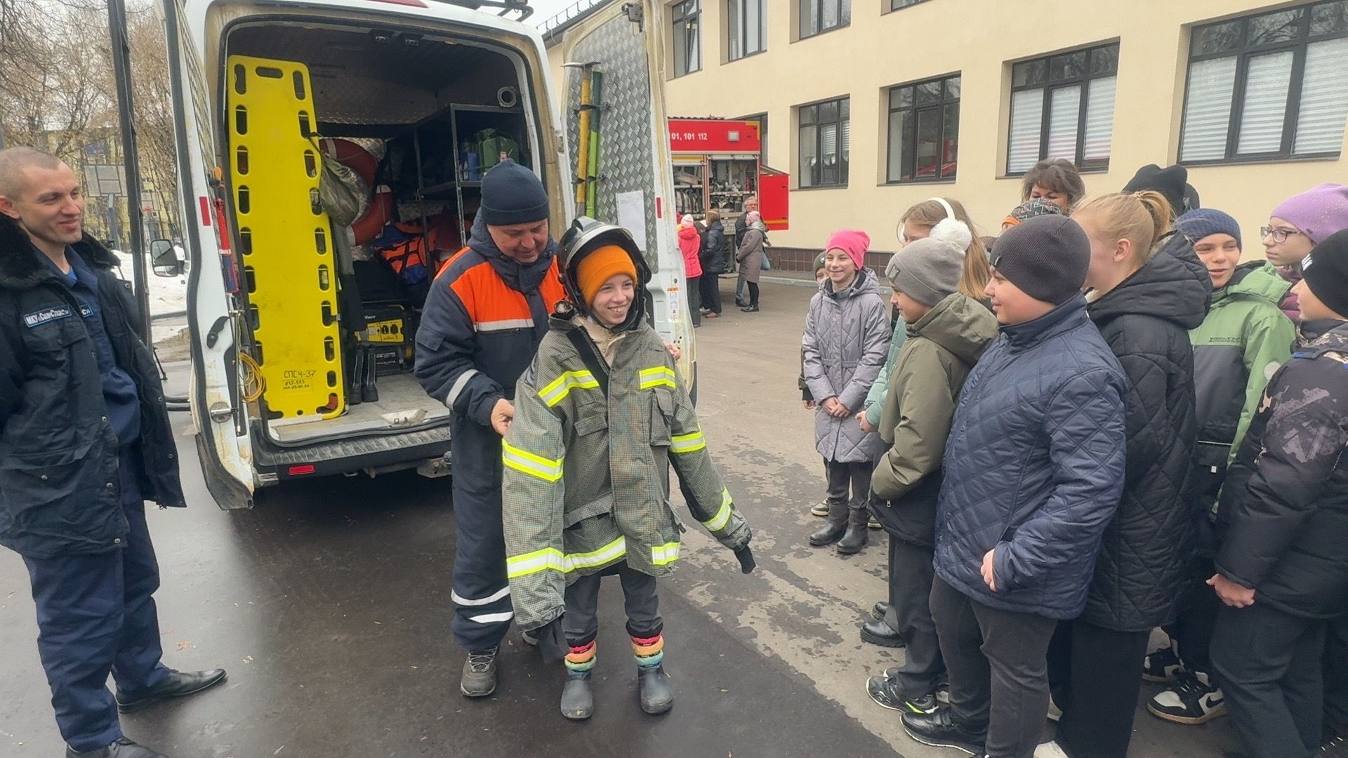 Солнечногорск, Пожарные, Спасатели, Урок, обж,