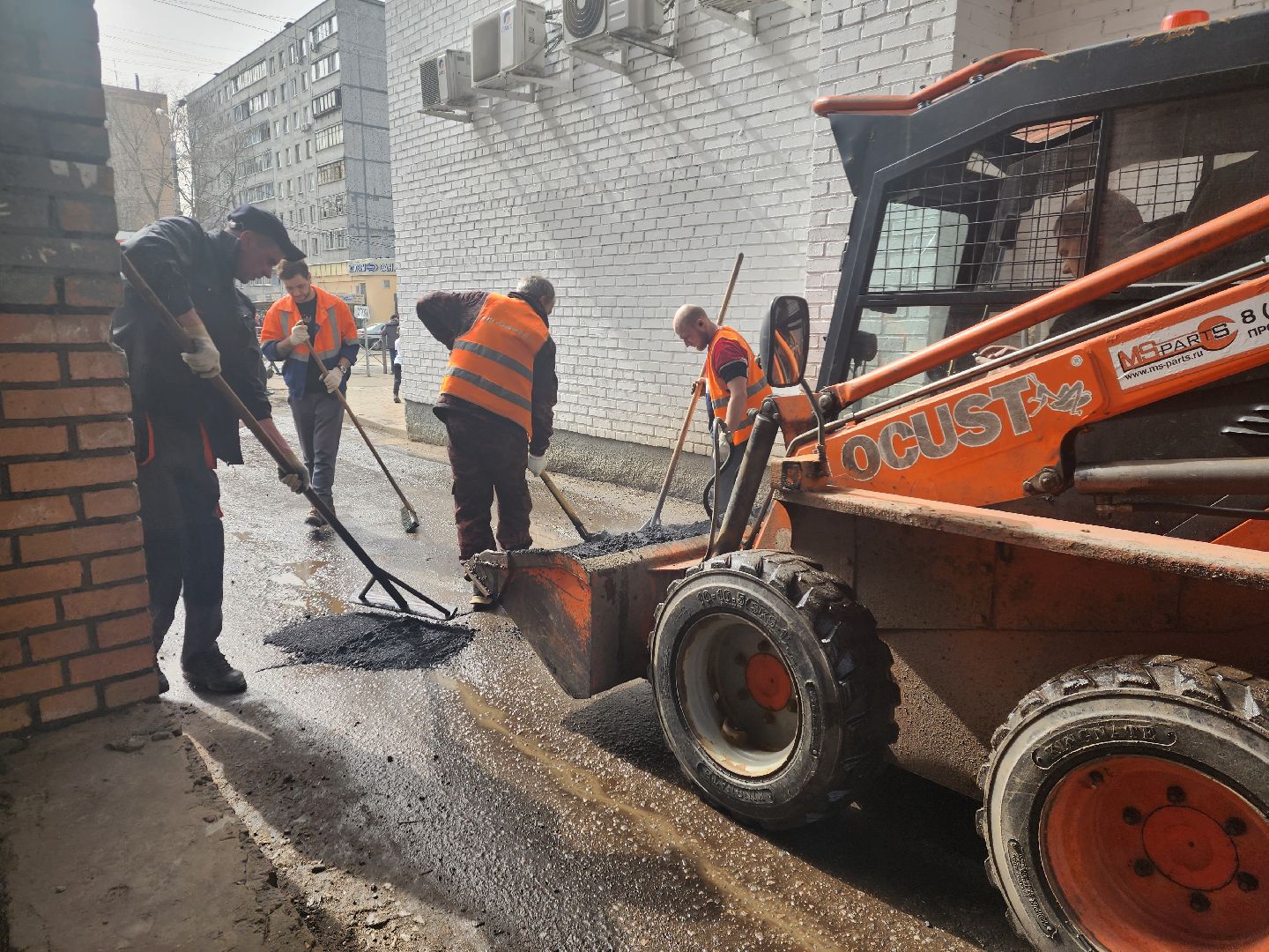 пушкино, ямочный ремонт, благоустойство, дворовая территория,