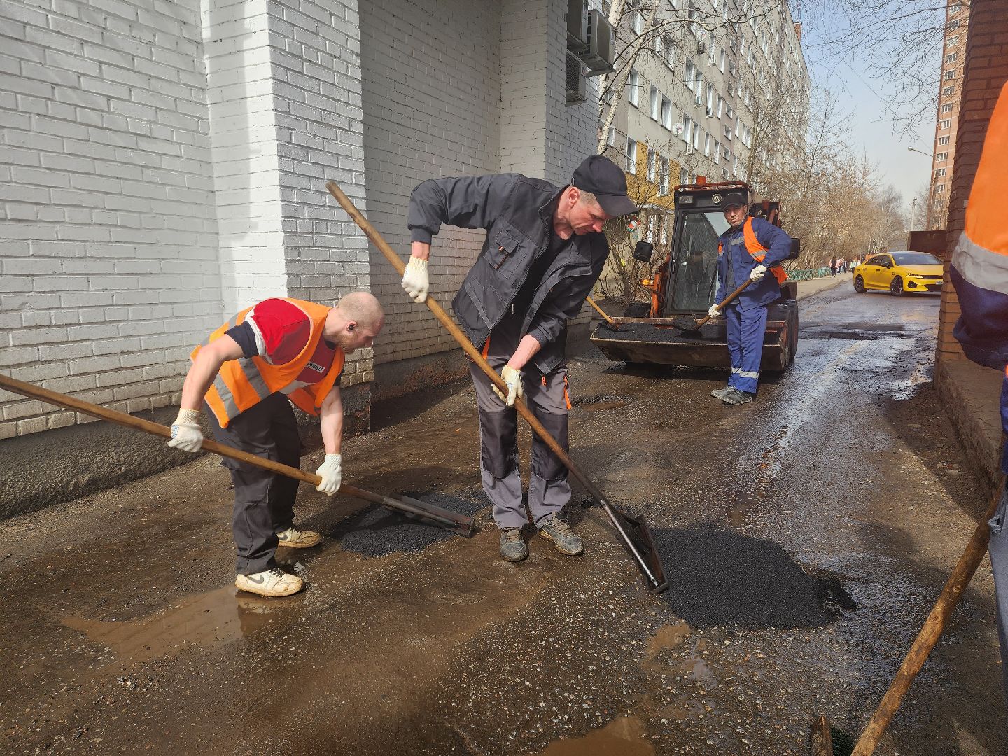 пушкино, ямочный ремонт, благоустойство, дворовая территория,