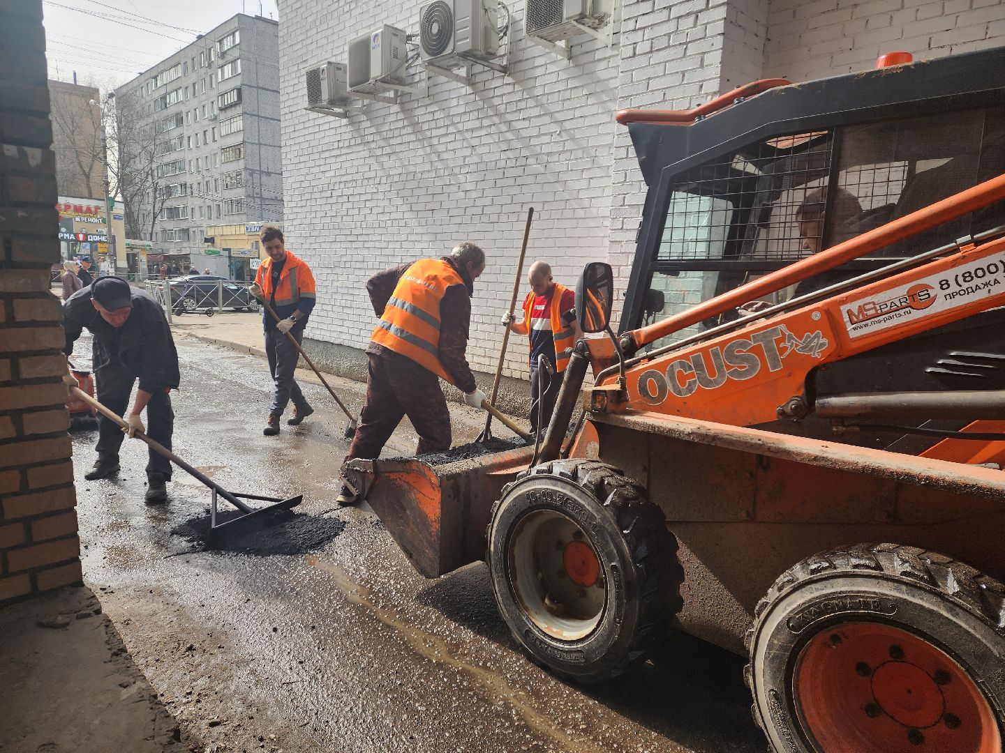 пушкино, ямочный ремонт, благоустойство, дворовая территория,