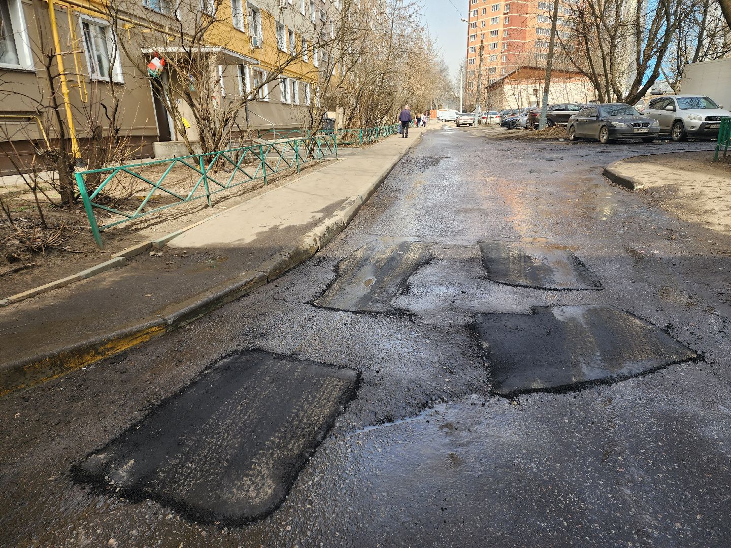 пушкино, ямочный ремонт, благоустойство, дворовая территория,