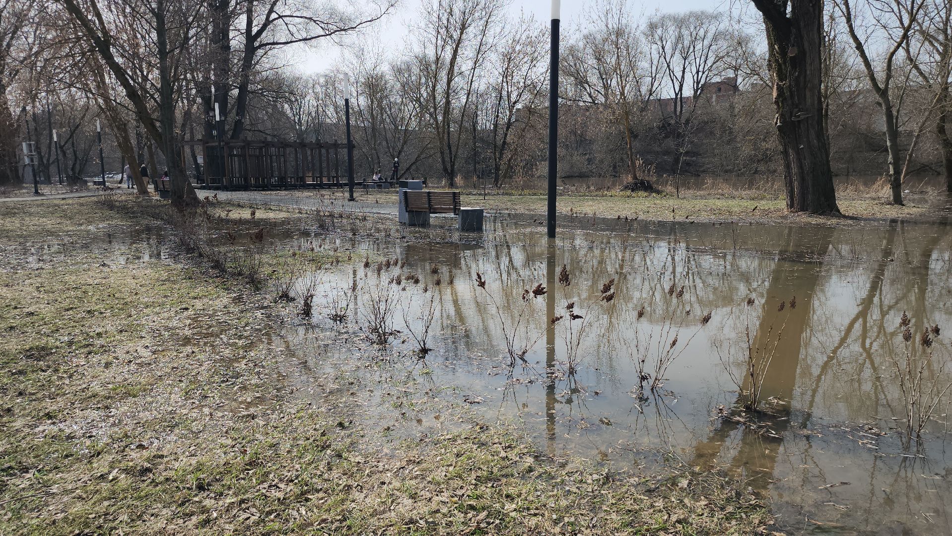 серпухов, принарский парк, река нара, разлив, МАФы, подтопления,