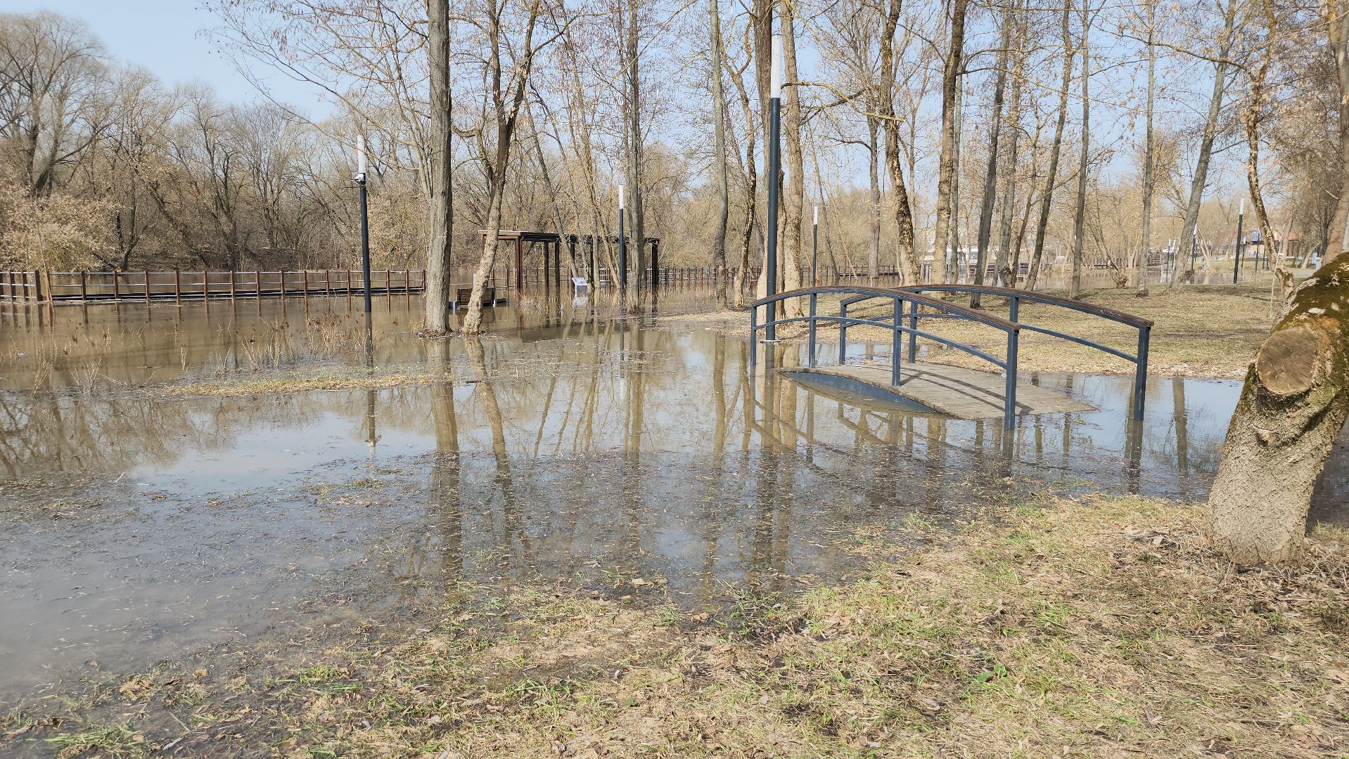 серпухов, принарский парк, река нара, разлив, МАФы, подтопления,