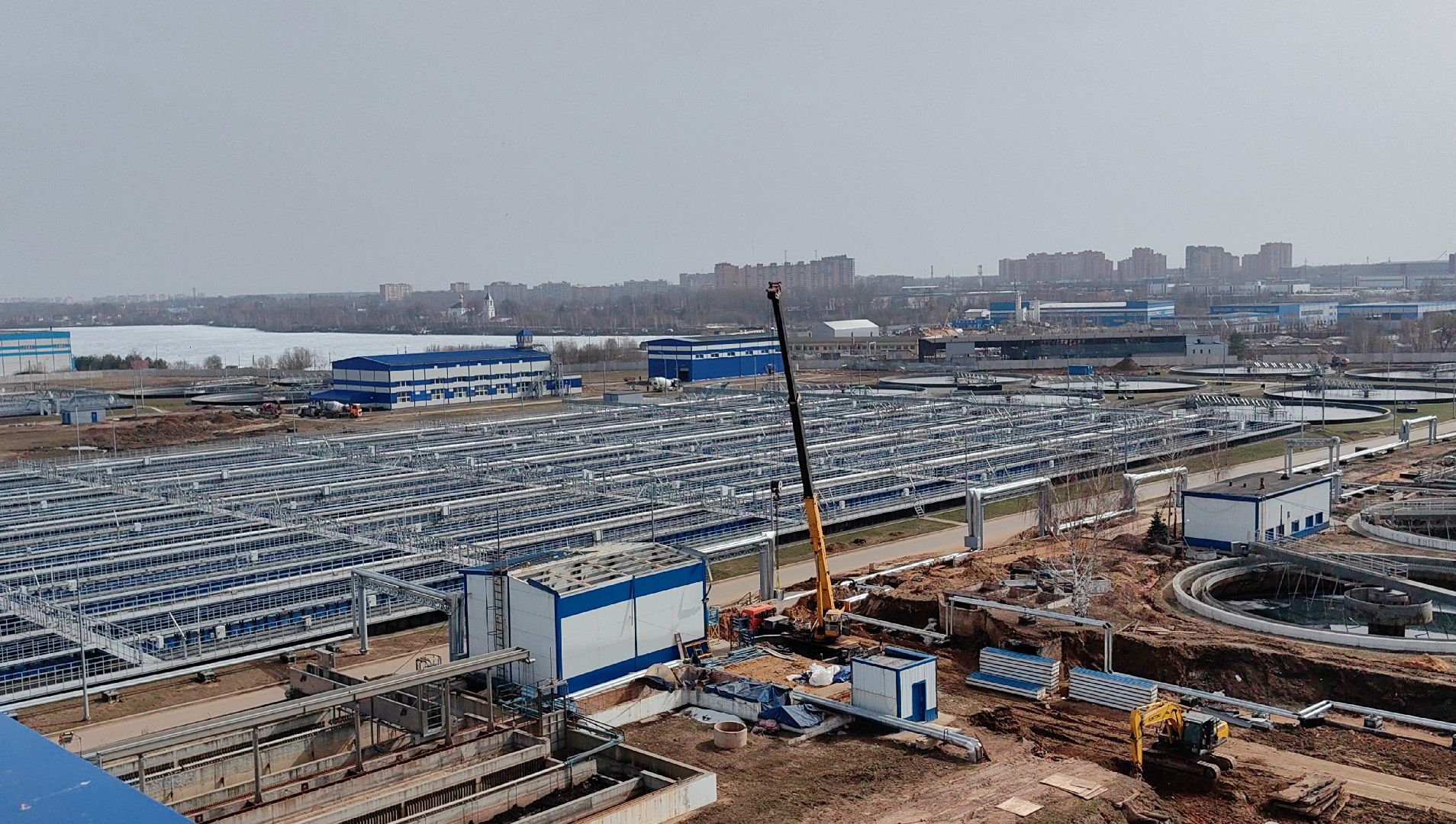 Очистные сооружения, реконструкция, обработка, отходы, модернизация, ввод в эксплуатацию,