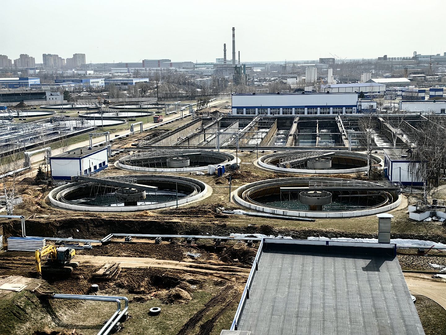 Очистные сооружения, реконструкция, обработка, отходы, модернизация, ввод в эксплуатацию,