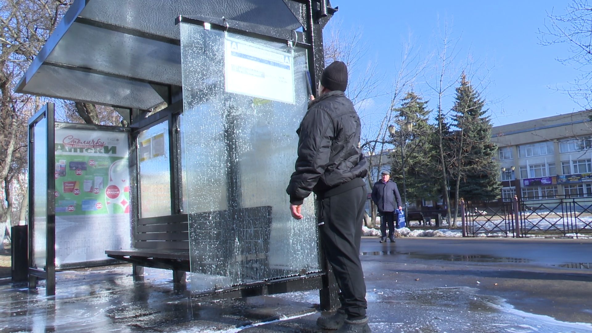 Реутов, благоустройство, уборка листвы, покраска деревьев, чистое подмосковье,