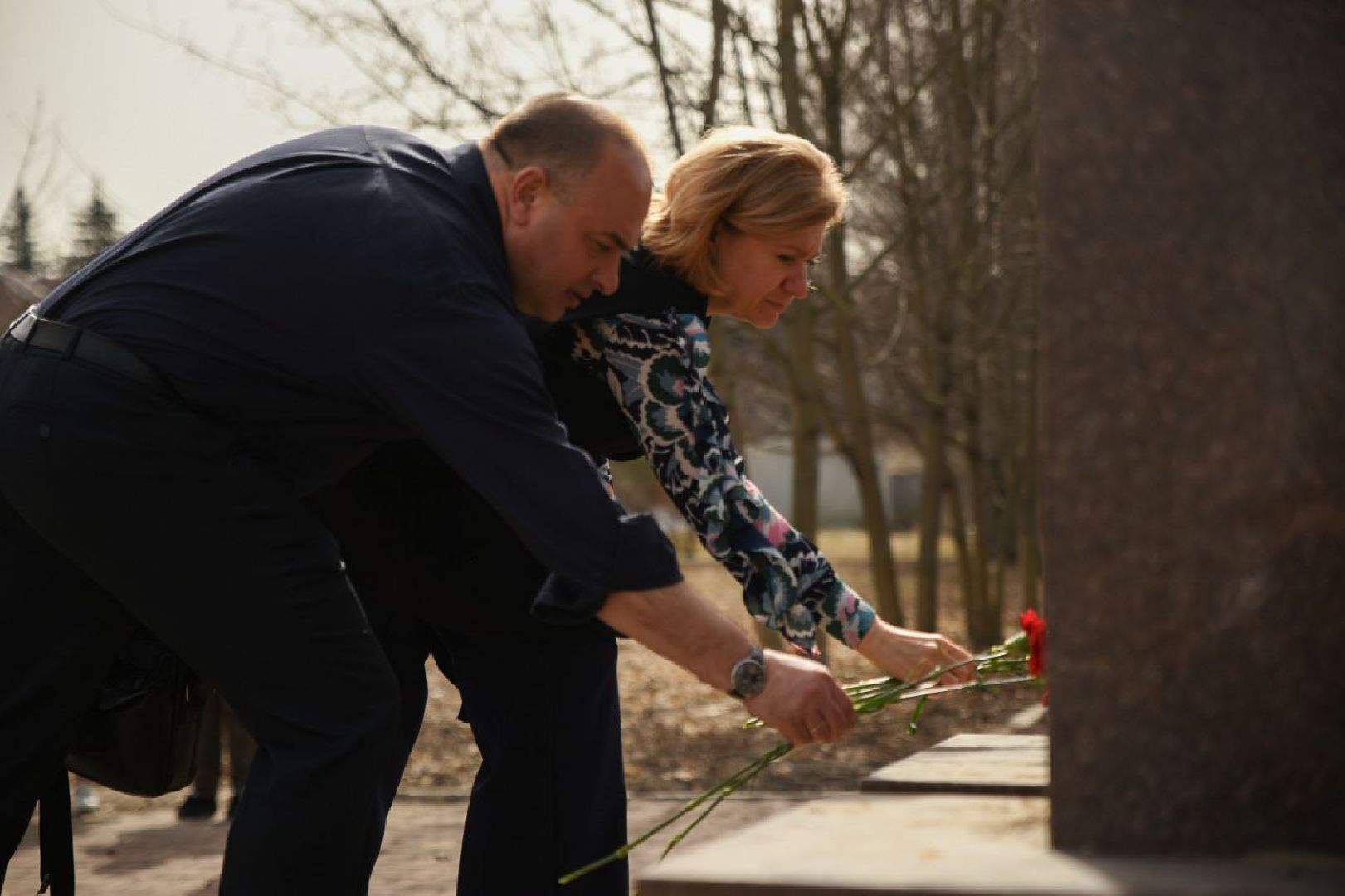 Бронницы, Памятник Пушкину, Возложение цветов, 25 лет памятнику Пушкина, Мемориальный парк Пушкина,