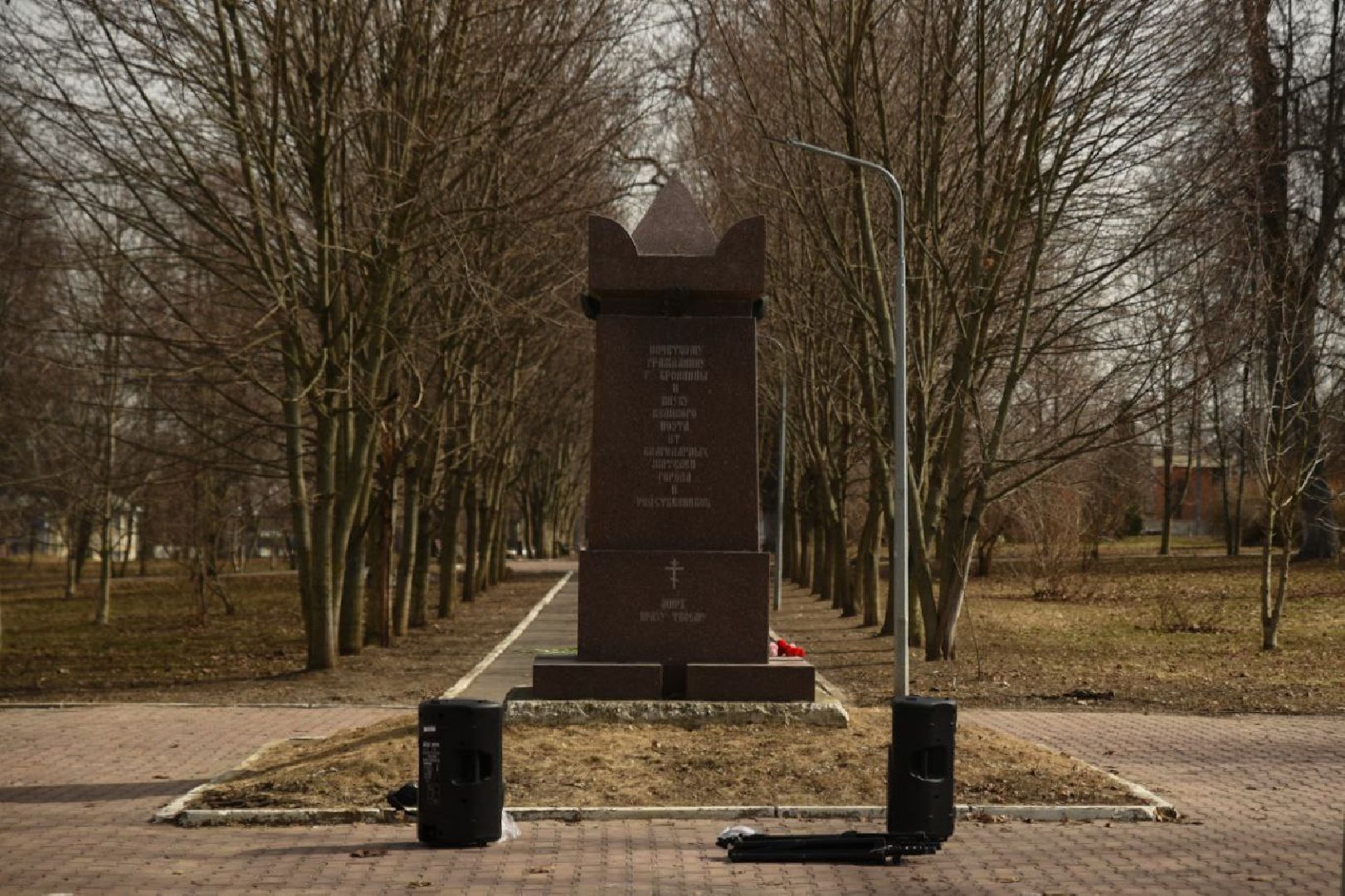 Бронницы, Памятник Пушкину, Возложение цветов, 25 лет памятнику Пушкина, Мемориальный парк Пушкина,