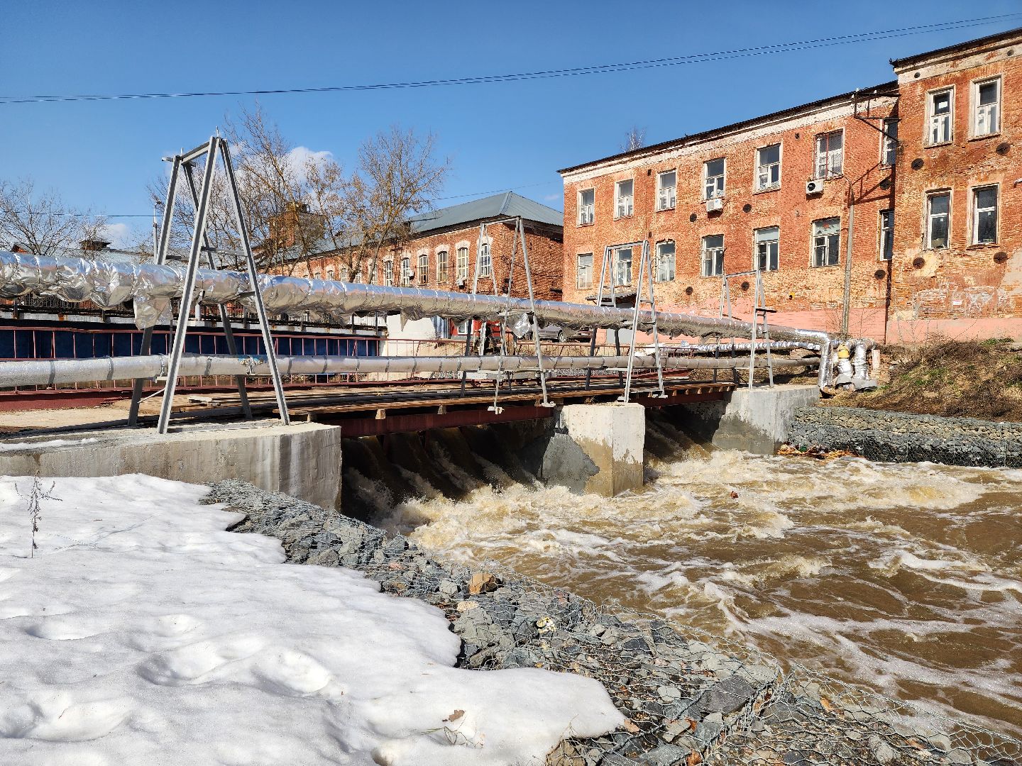 красноармейск, г.о. пушкинский, паводок, плотина,